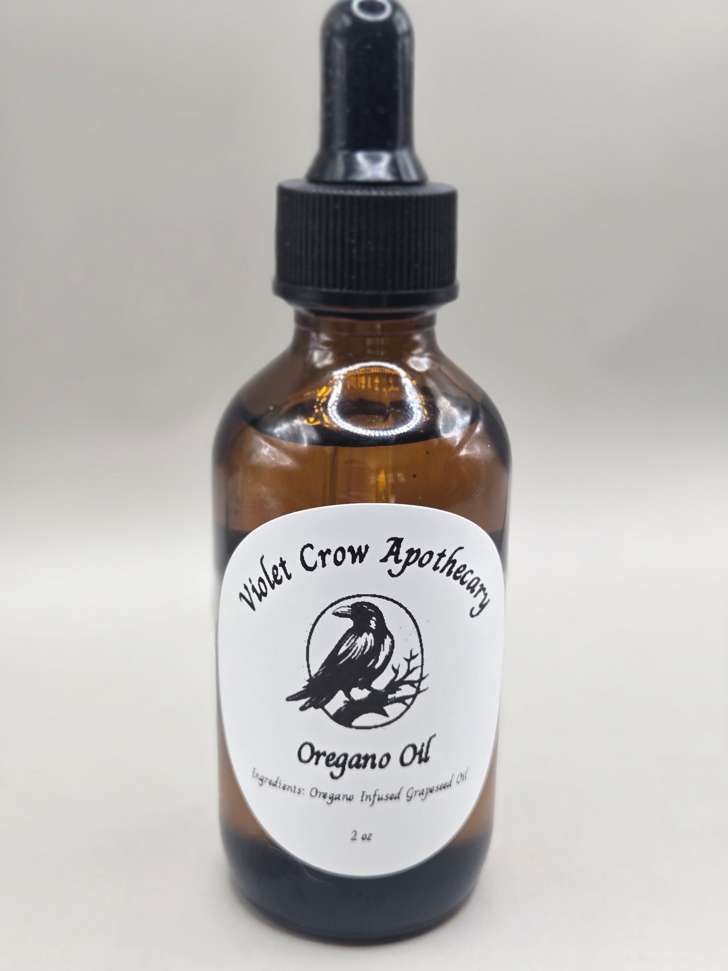 Oregano-Infused Grapeseed Oil, Homegrown Herbal Extract, Natural Skin & Wellness Oil