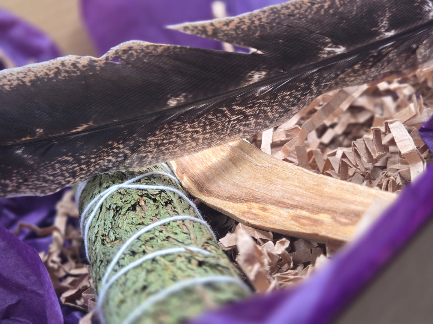 Cedar Smudge Stick, 4" Natural Cedar Bundle