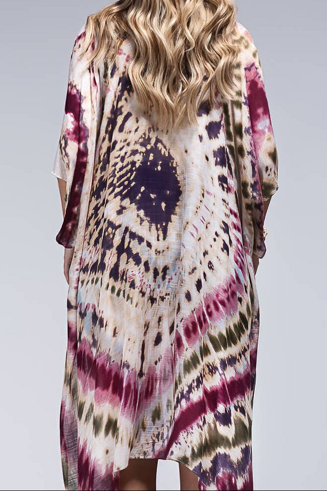 Tie-Dye Kimono: One Size Fits All