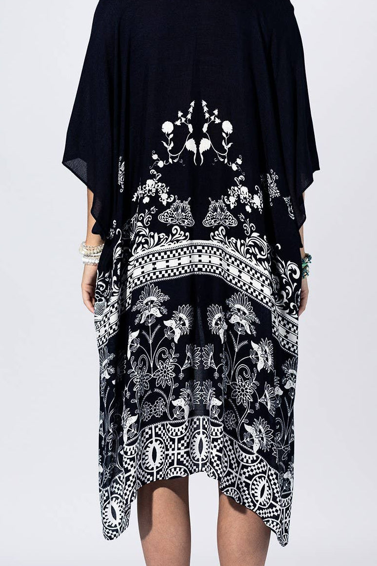 Noir Garden Kimono One Size Fits All