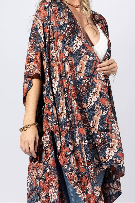 Meadow Floral Kimono Cover Up - One Size Fits All