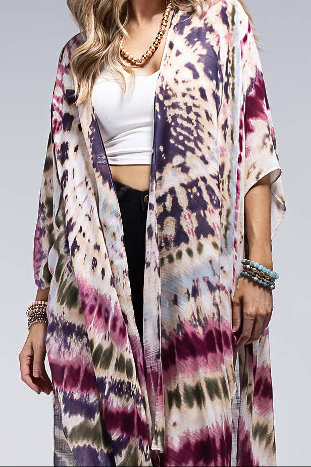 Tie-Dye Kimono: One Size Fits All