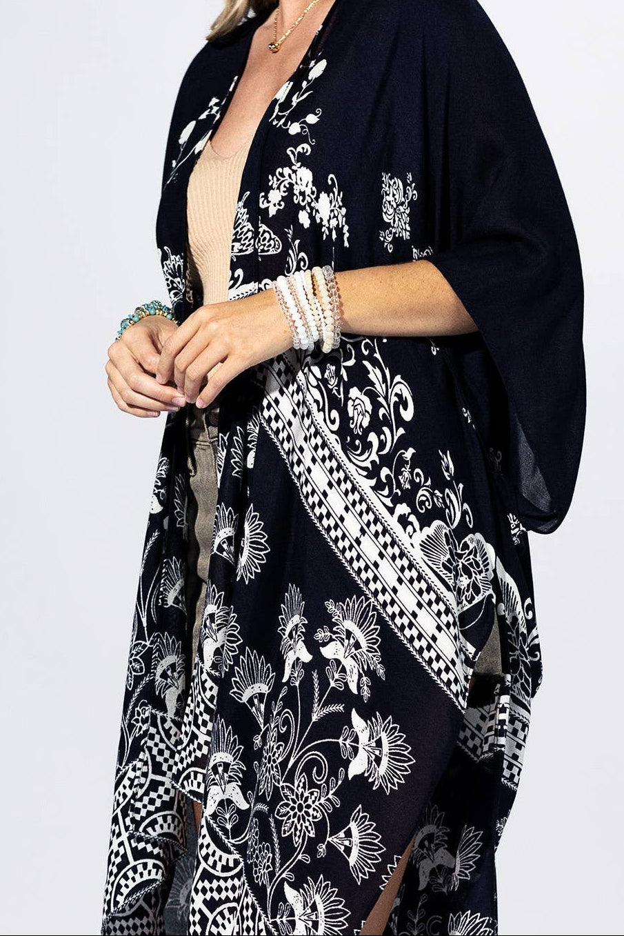 Noir Garden Kimono One Size Fits All