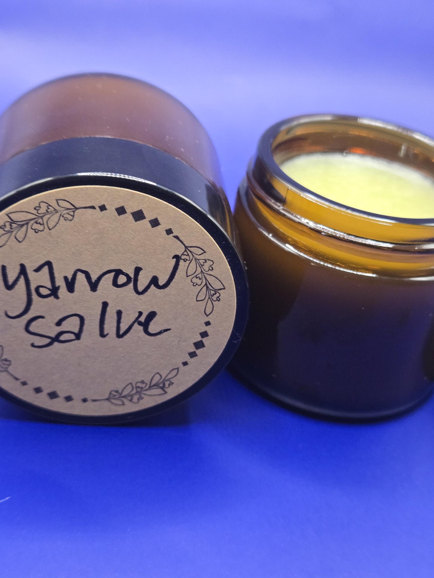 Yarrow Healing Salve – All-Natural Herbal Skin Balm | Homegrown Botanicals, Grapeseed Oil & Beeswax