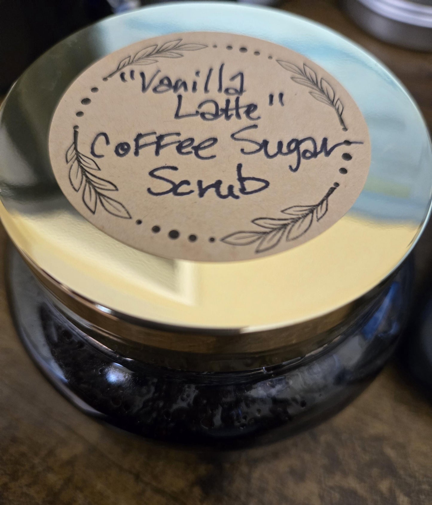 Coffee Sugar Scrub: Vanilla Latte Natural Exfoliating Scrub