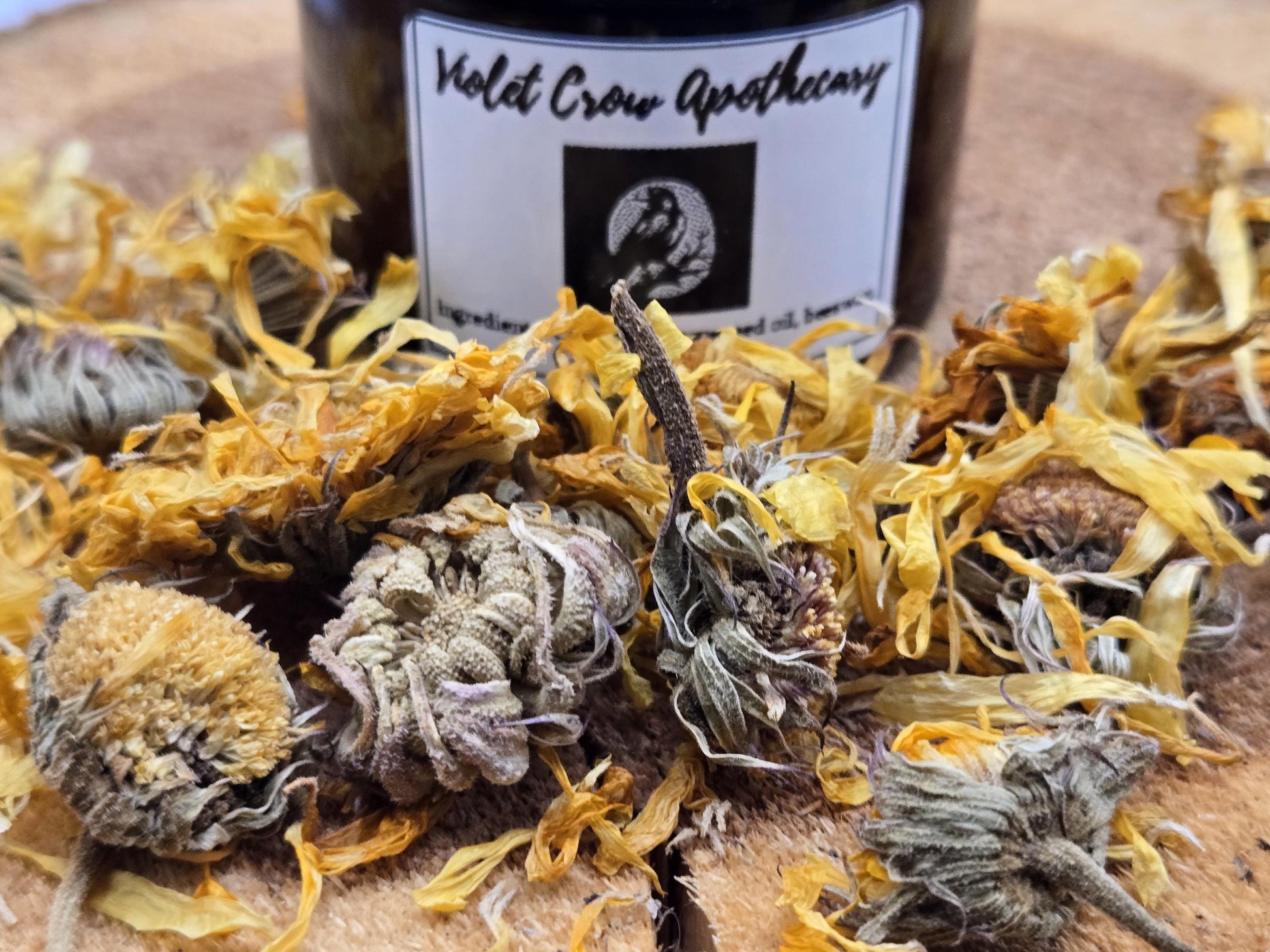 Calendula Frankincense Salve: Calendula Infused, Organic Beeswax