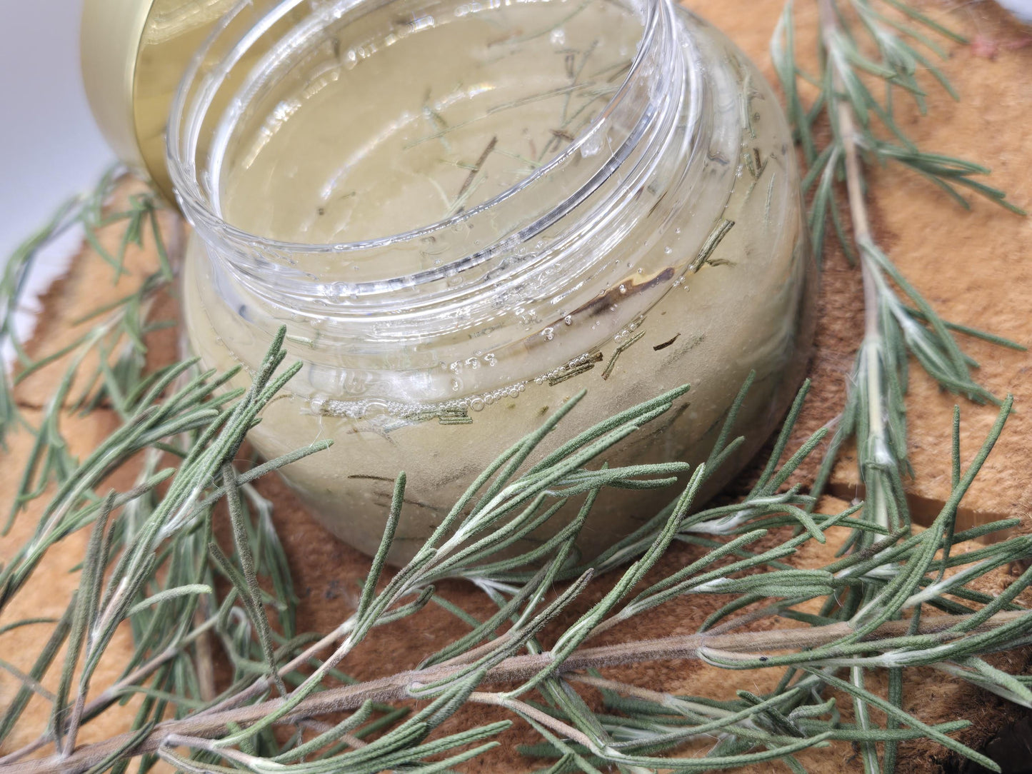 Rosemary Body Scrub – All-Natural Sugar Exfoliant | Hydrating & Nourishing Botanical Skin Polish