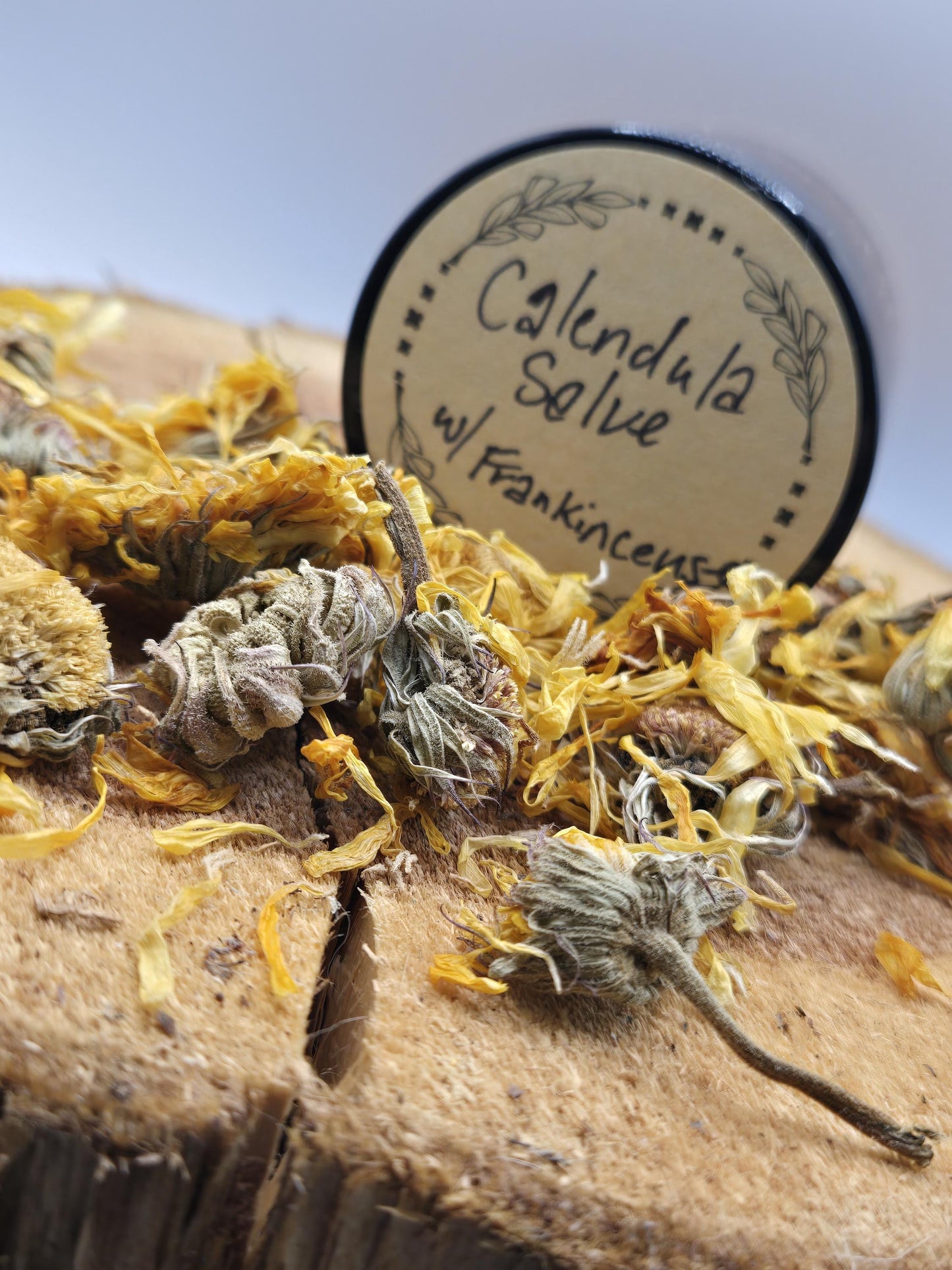 Calendula Frankincense Salve: Calendula Infused, Organic Beeswax