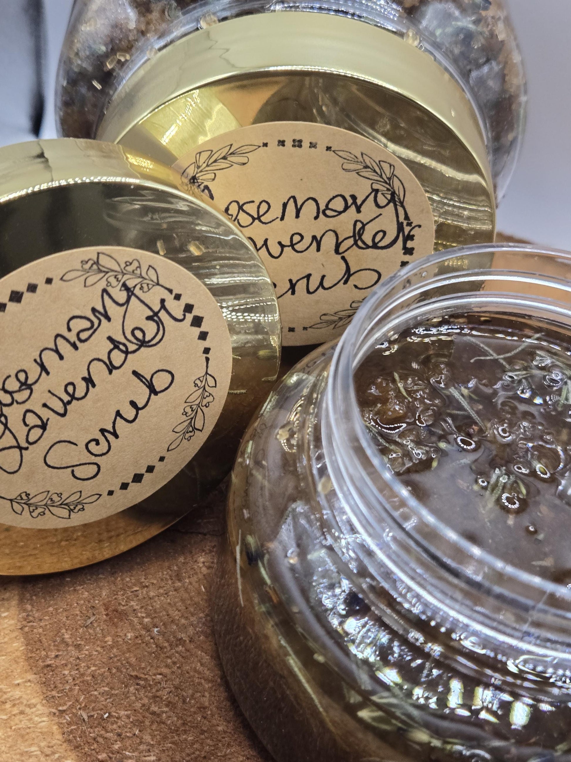 Lavender Rosemary Sugar Scrub – Natural Exfoliating Skincare with Rosemary-Infused Sunflower Oil