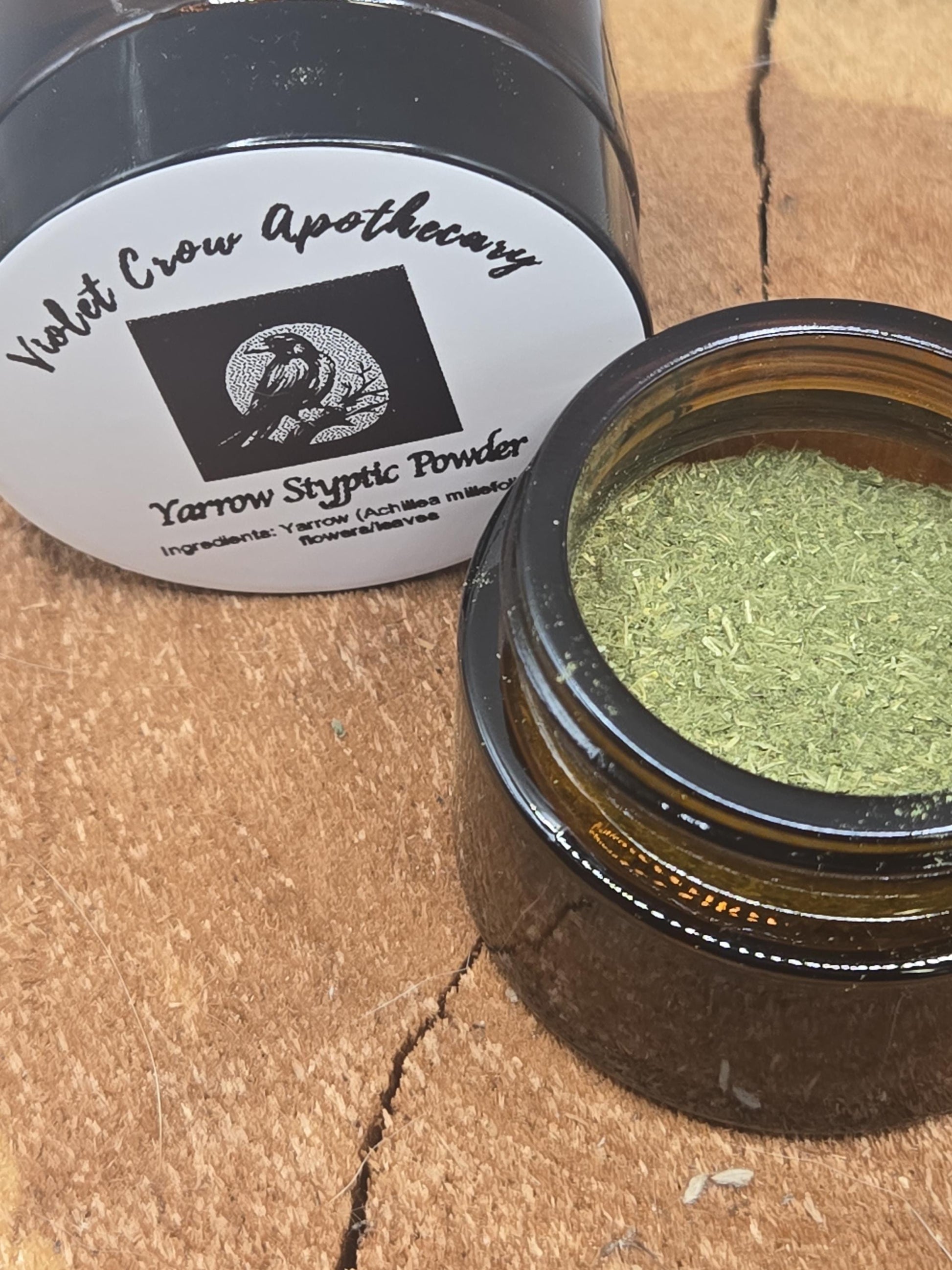 Organic Ground Yarrow, Herbal Styptic Powder