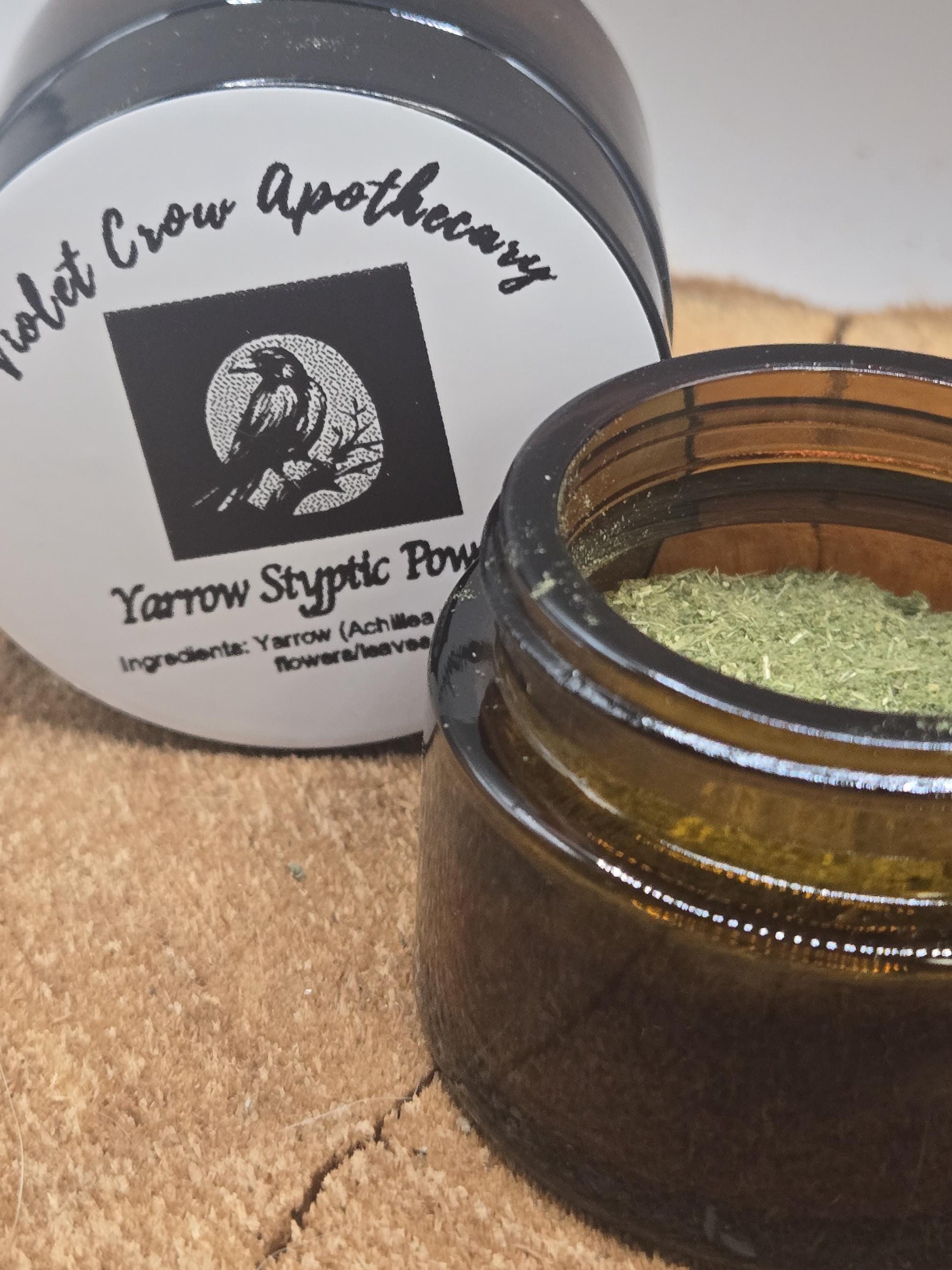 Organic Ground Yarrow, Herbal Styptic Powder