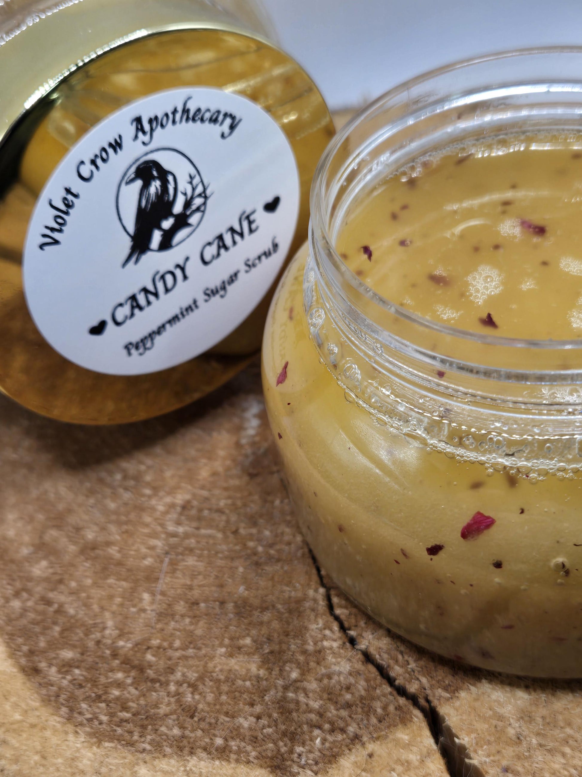 Candy Cane Sugar Scrub | Natural Peppermint Exfoliating Skincare (8oz)