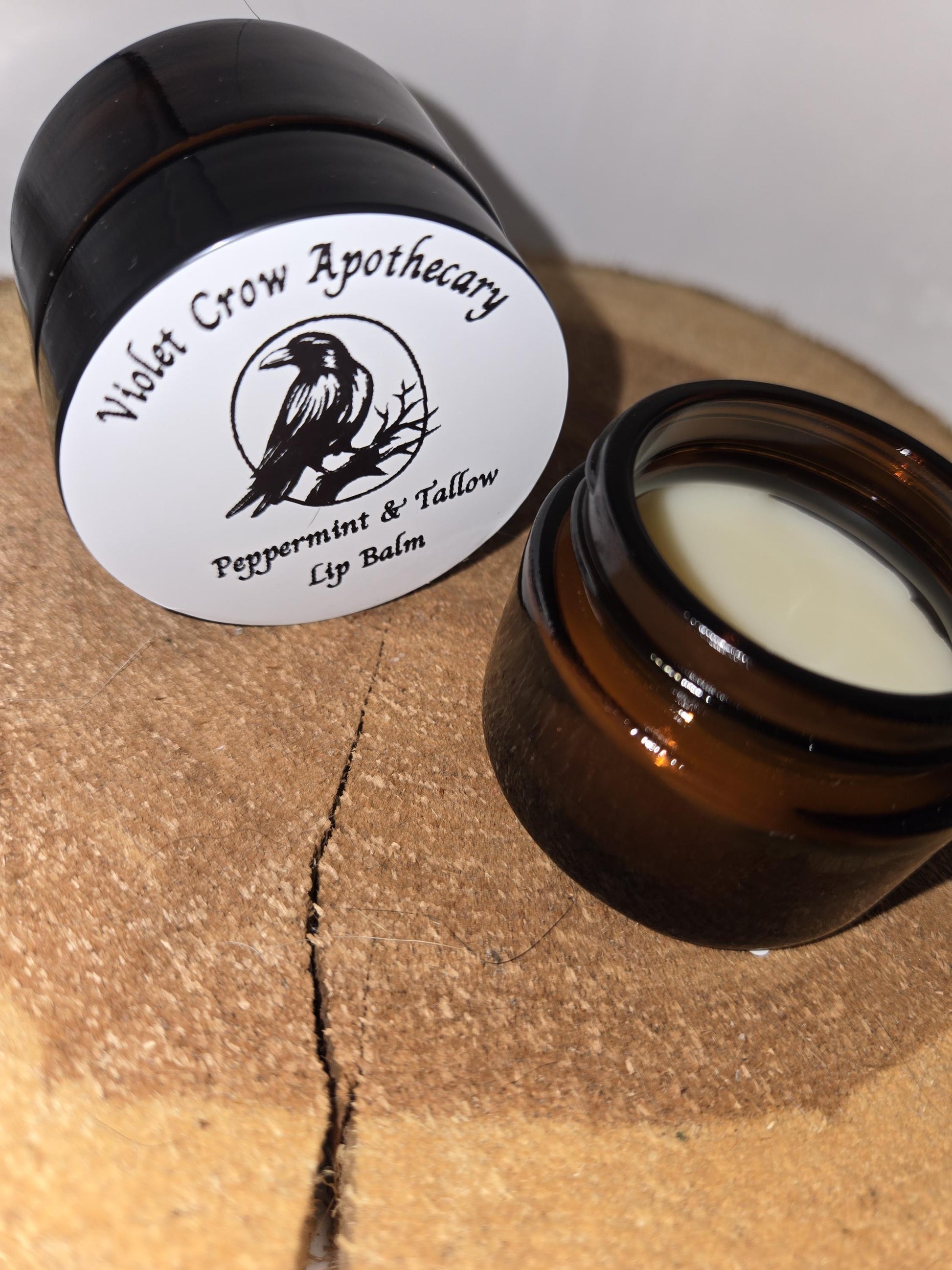Peppermint & Rosehip Tallow Lip Balm | Natural Lip Moisturizer