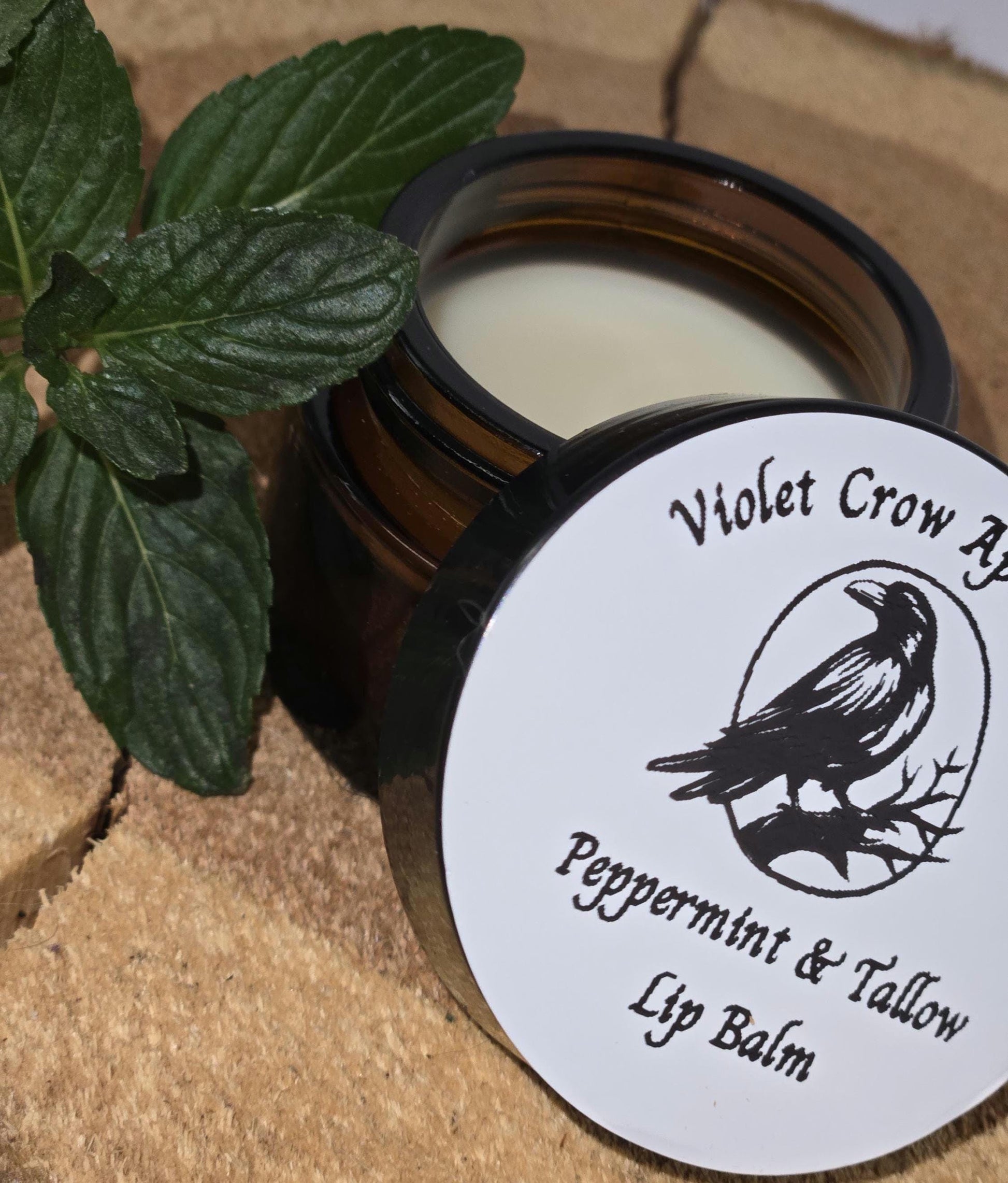 Peppermint & Rosehip Tallow Lip Balm | Natural Lip Moisturizer