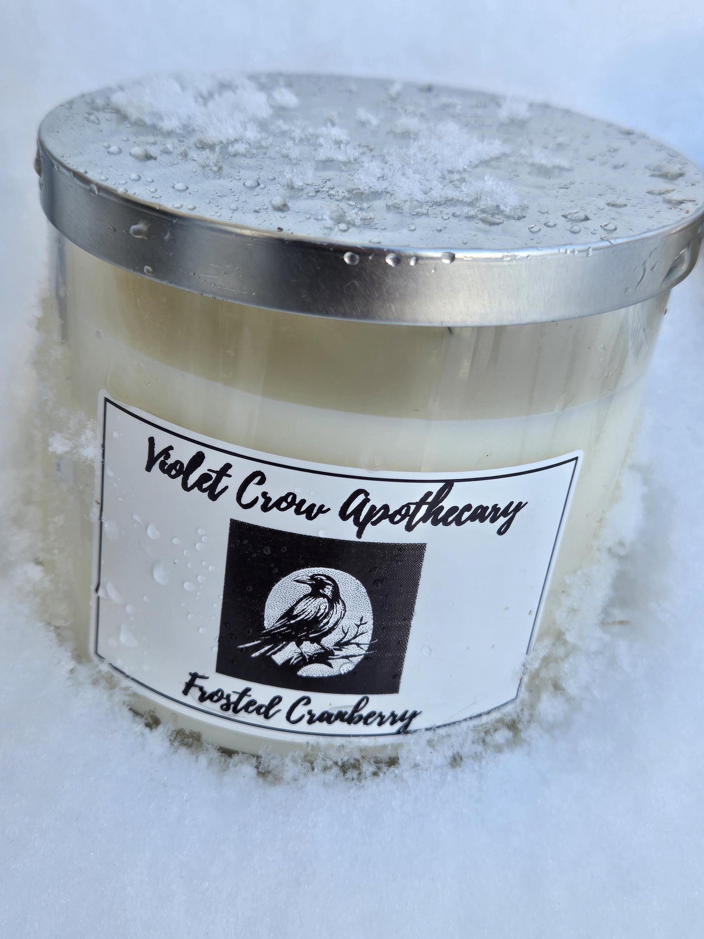 3-Wick Soy Candle | Snow Capped Fraser or Frosted Cranberry 14oz Scented Candle