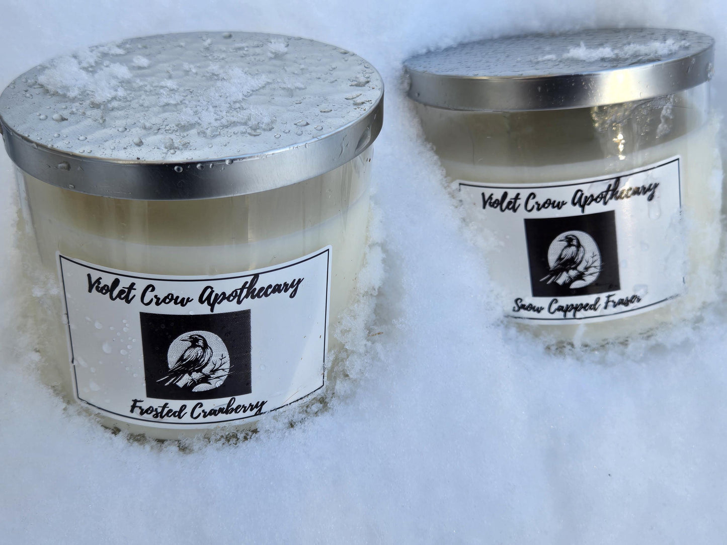 3-Wick Soy Candle | Snow Capped Fraser or Frosted Cranberry 14oz Scented Candle