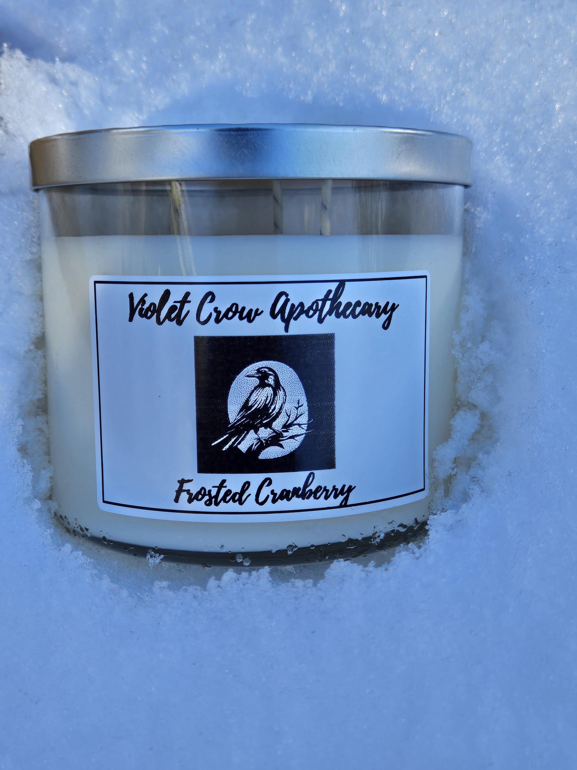 3-Wick Soy Candle | Snow Capped Fraser or Frosted Cranberry 14oz Scented Candle