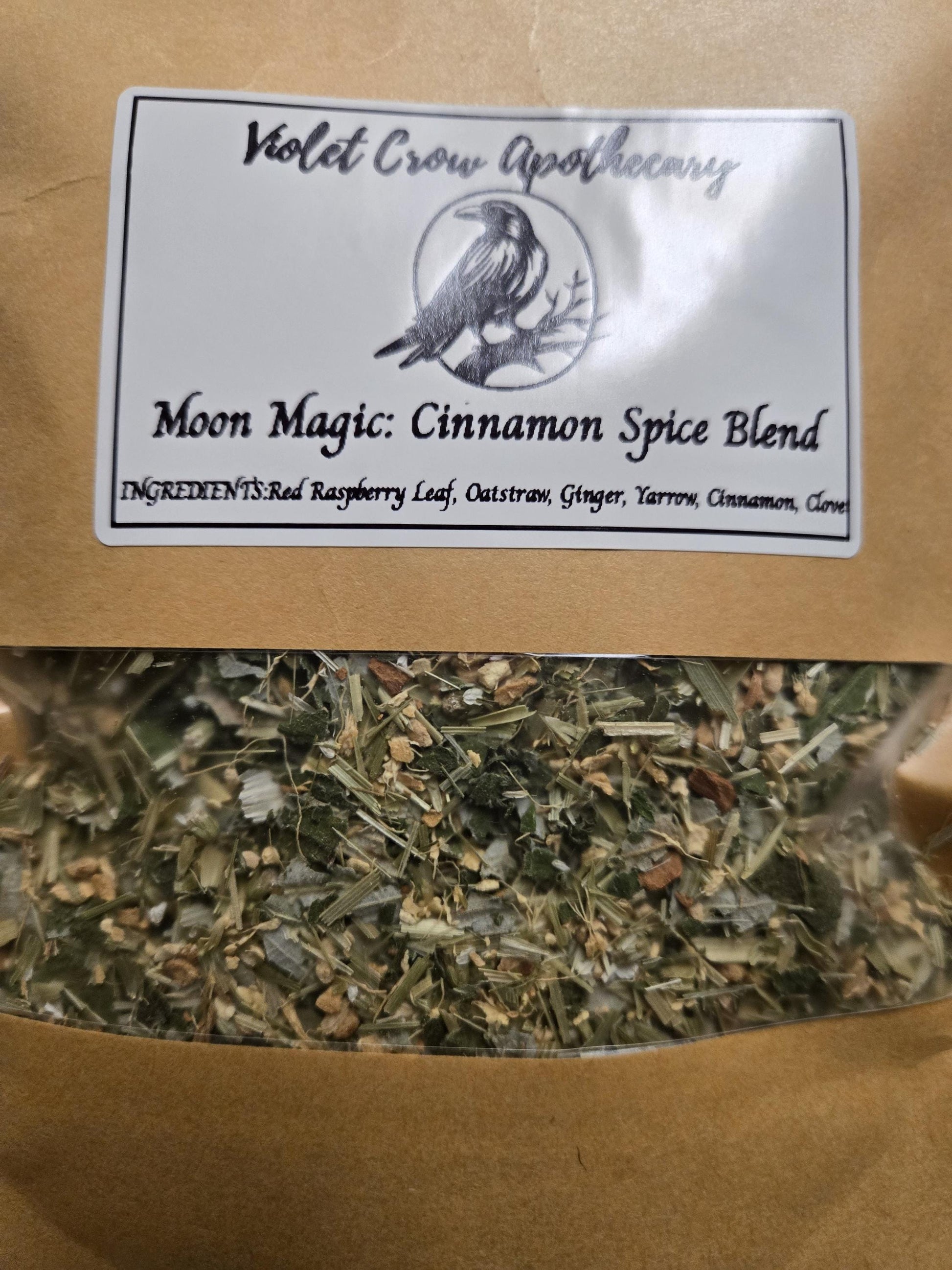 Moon Magic Menstrual Cycle Support Tea – Loose Leaf Herbal Blend with Red Raspberry Leaf | PMS & Hormonal Support