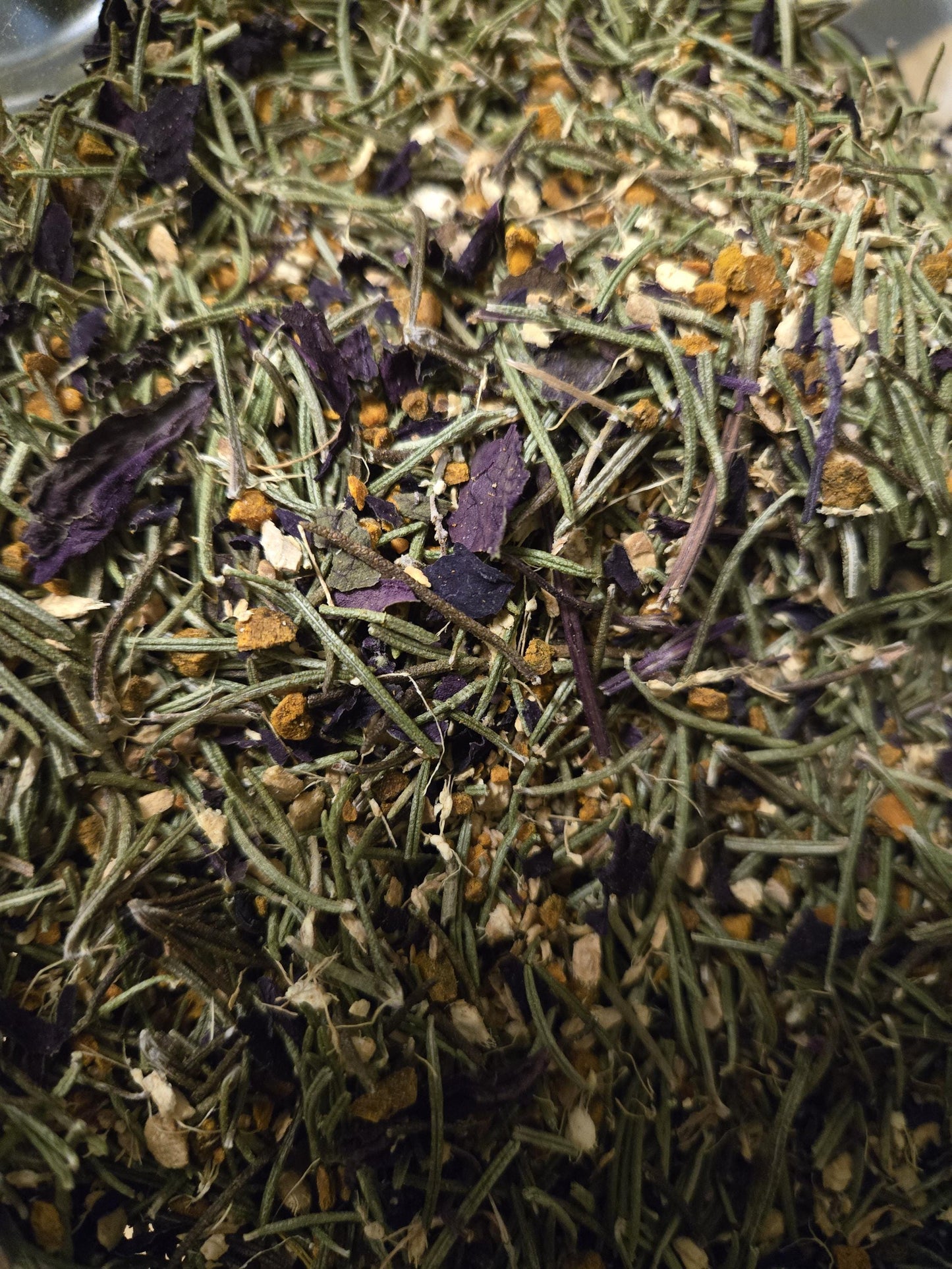 Spiced Herbal Wellness Tea Blend | Ginger, Turmeric, Holy Basil, Rosemary (2oz)