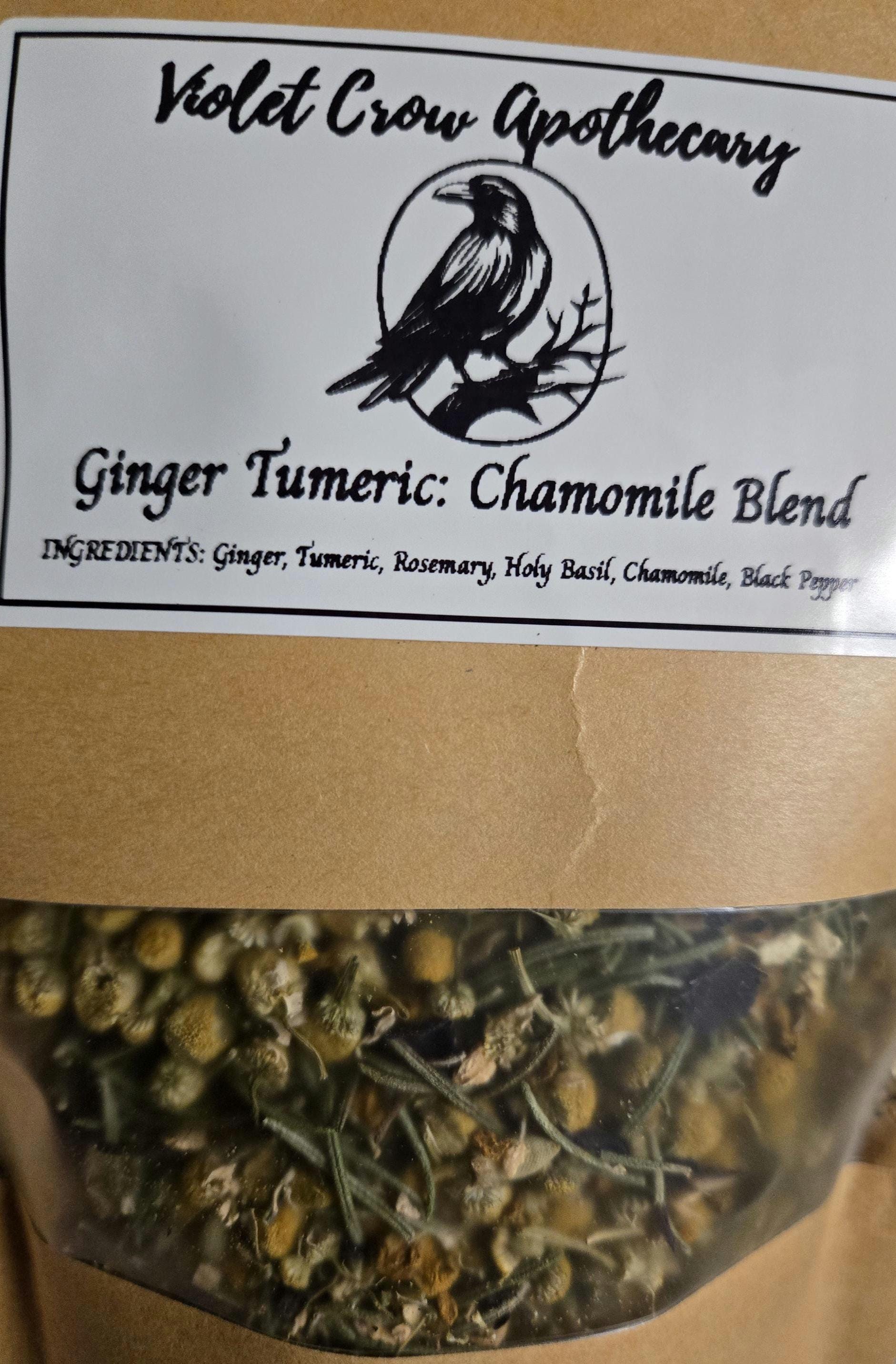 Spiced Herbal Wellness Tea Blend | Ginger, Turmeric, Holy Basil, Rosemary (2oz)