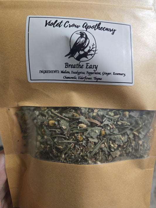 Breathe Easy Herbal Tea Blend | Mullein, Eucalyptus & Chamomile - Seasonal Wellness