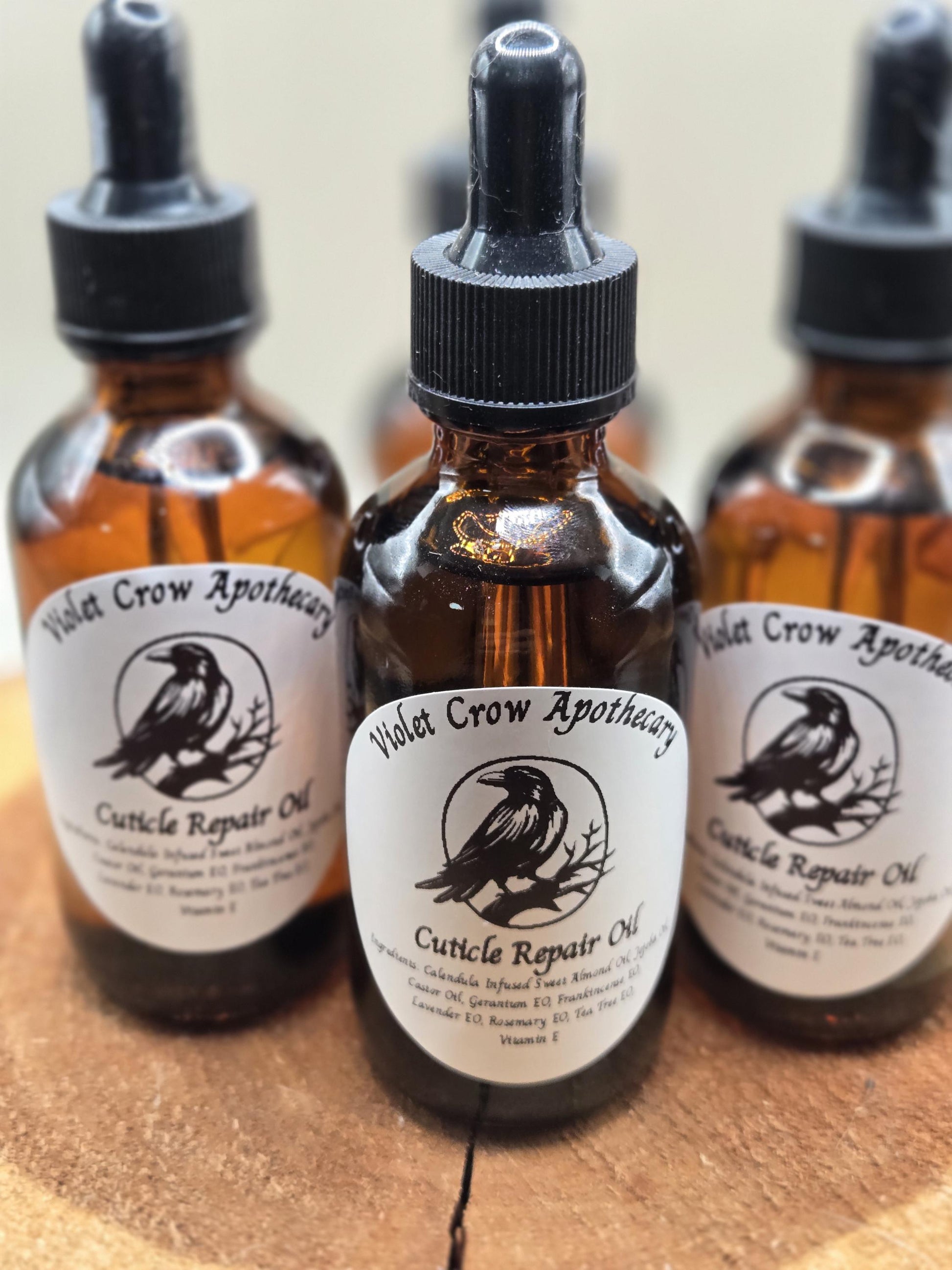 Herbal Cuticle Oil | Calendula Infused Nail & Skin Care | 2oz Dropper Bottle | Essential Oils | Dry Cuticle Repair | Clean Beauty