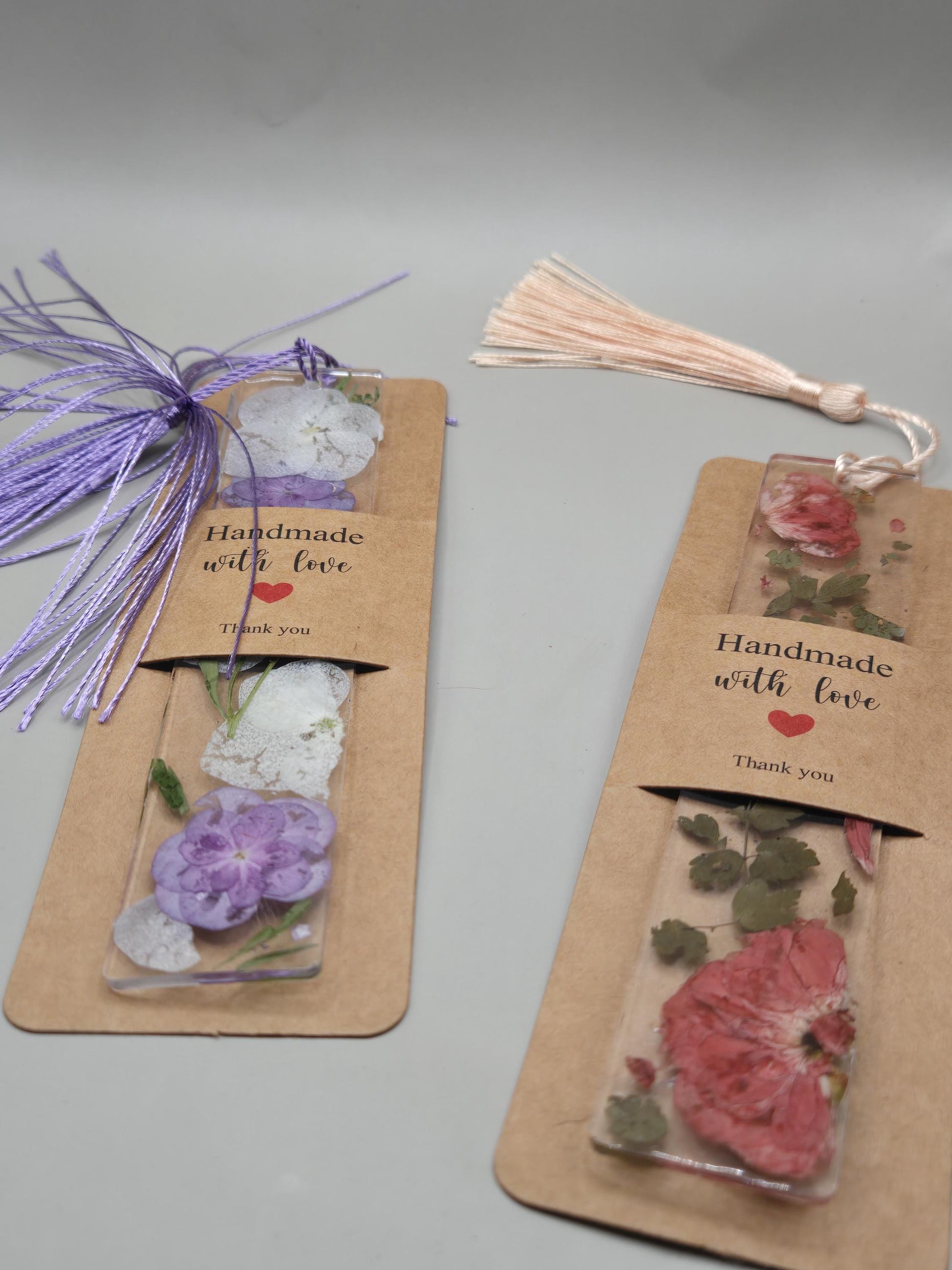 Pressed Flower Resin Bookmark – Handmade Botanical Gift