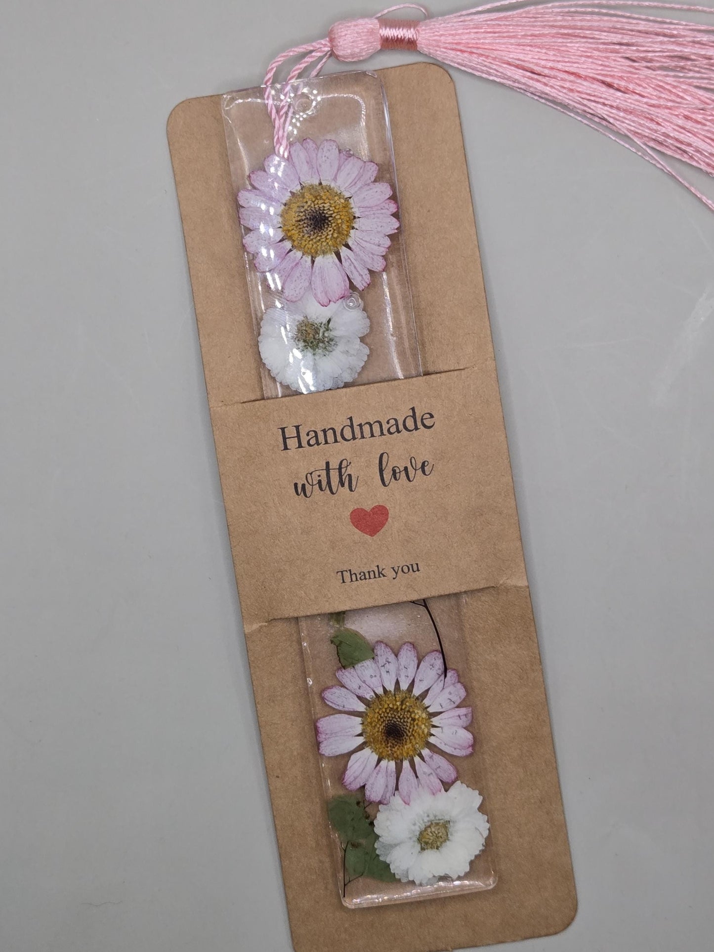 Pressed Flower Resin Bookmark – Handmade Botanical Gift