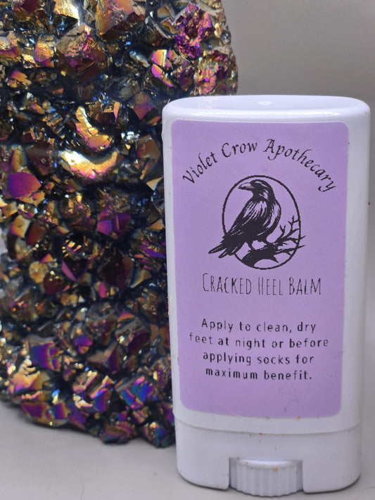 Herbal Cracked Heel Balm | Beeswax, Shea Butter | 2oz Jar/15ml Stick