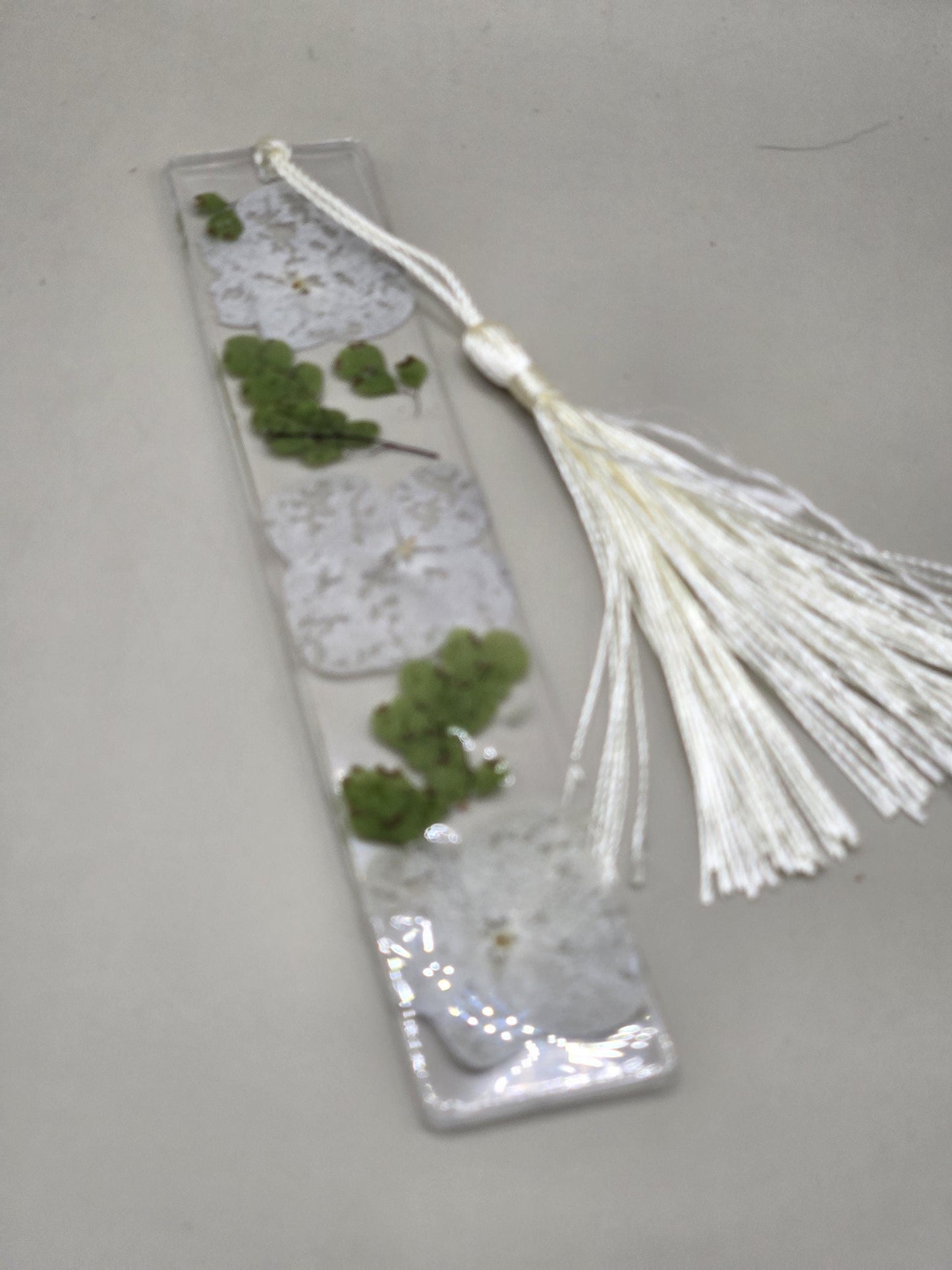 Pressed Flower Resin Bookmark – Handmade Botanical Gift