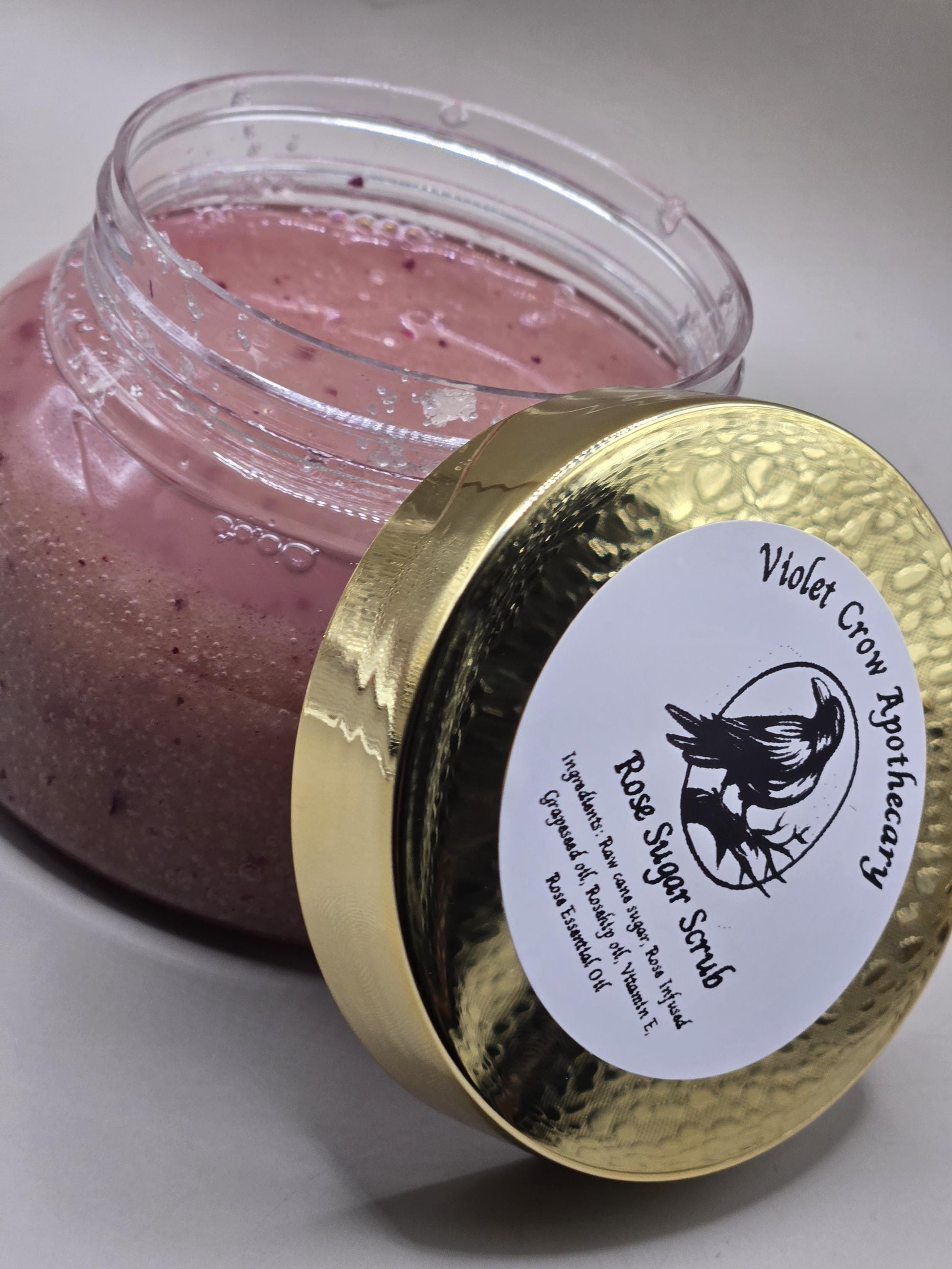 Rose Sugar Scrub: Natural Exfoliating Body Polish