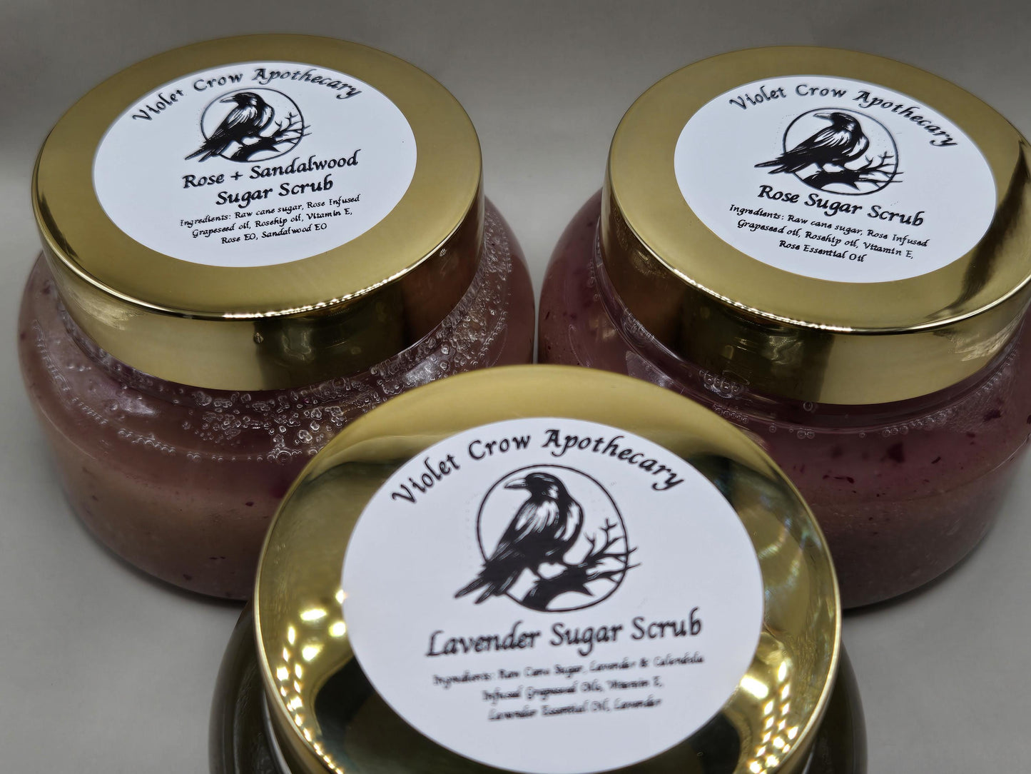 Lavender Calendula Sugar Scrub – Natural Body Exfoliator with Vitamin E