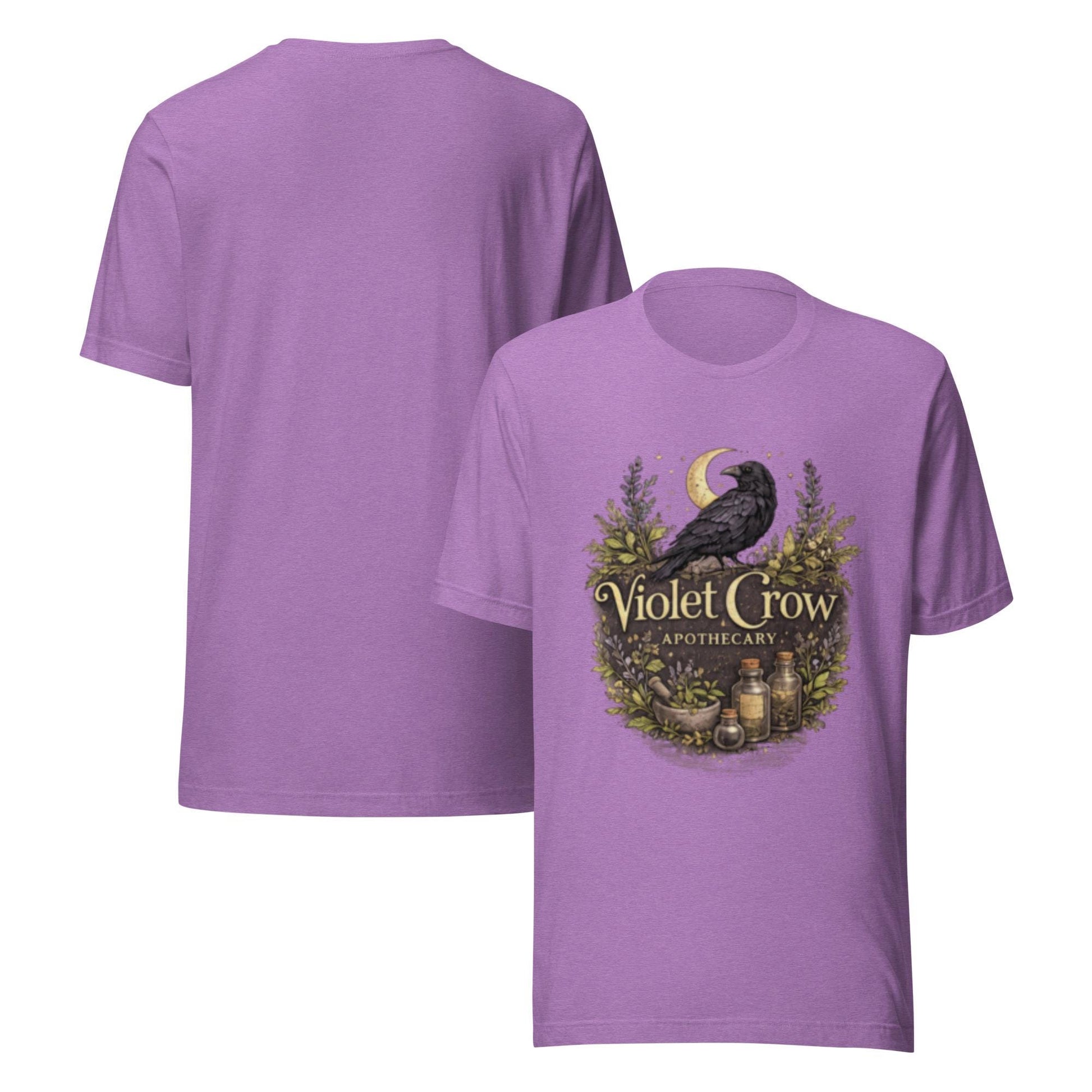 Violet Crow Apothecary Signature Tee - Botanical Crow Design