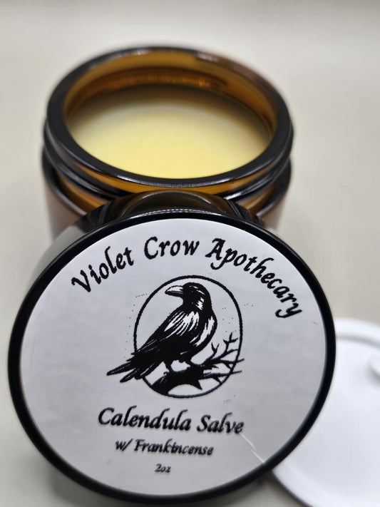 Calendula Frankincense Salve: Calendula Infused, Organic Beeswax