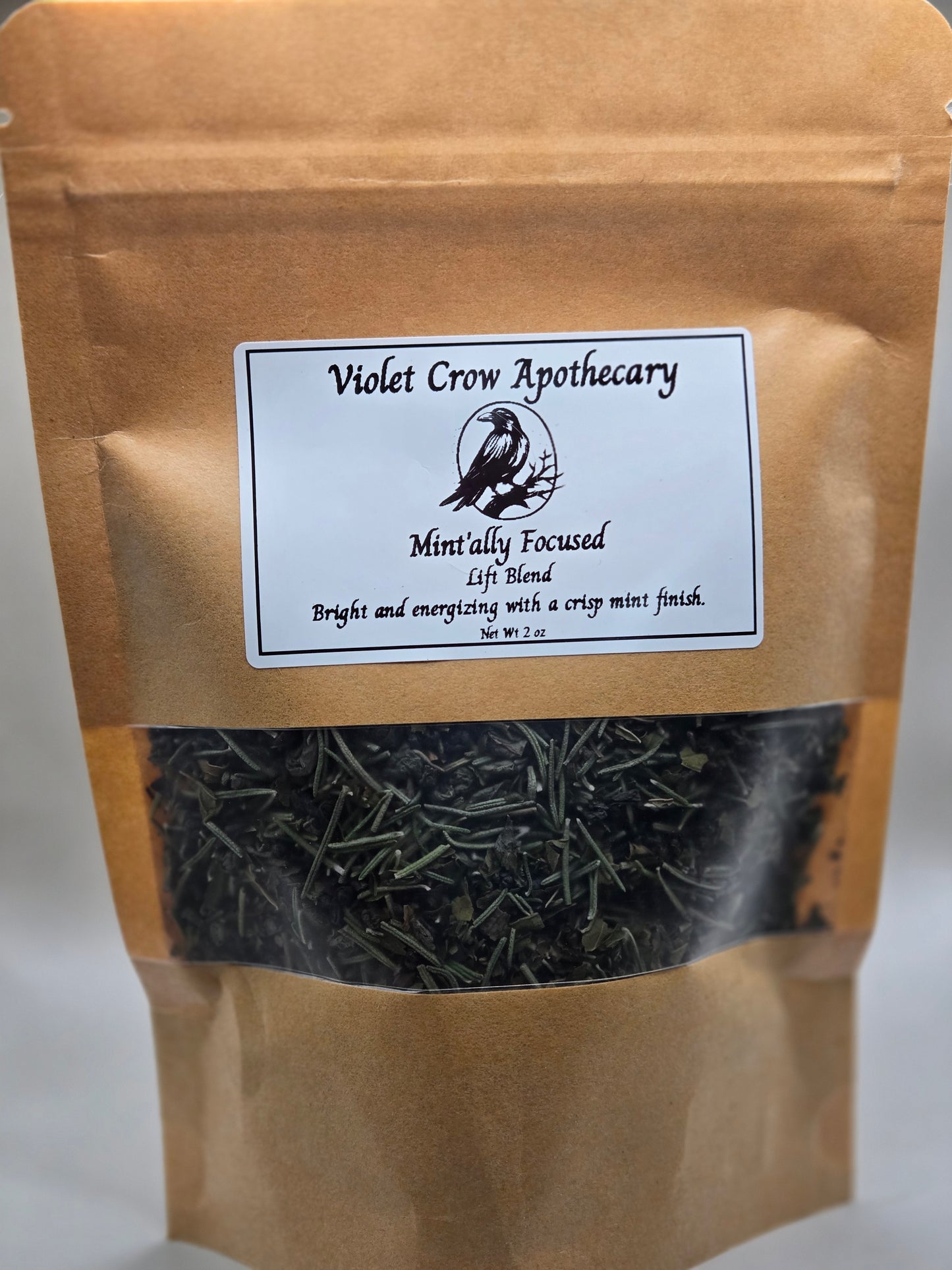 Mintally Focused Herbal Tea – Rosemary Peppermint Clarity Blend (Optional Caffeine-Free)