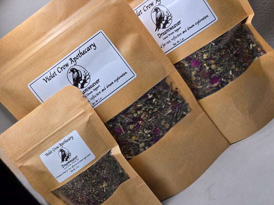 Dreamweaver Herbal Tea | Lucid Dreaming Tea | Sleep & Dream Support Blend | Mugwort Chamomile Tea | Relaxation Night Ritual Tea