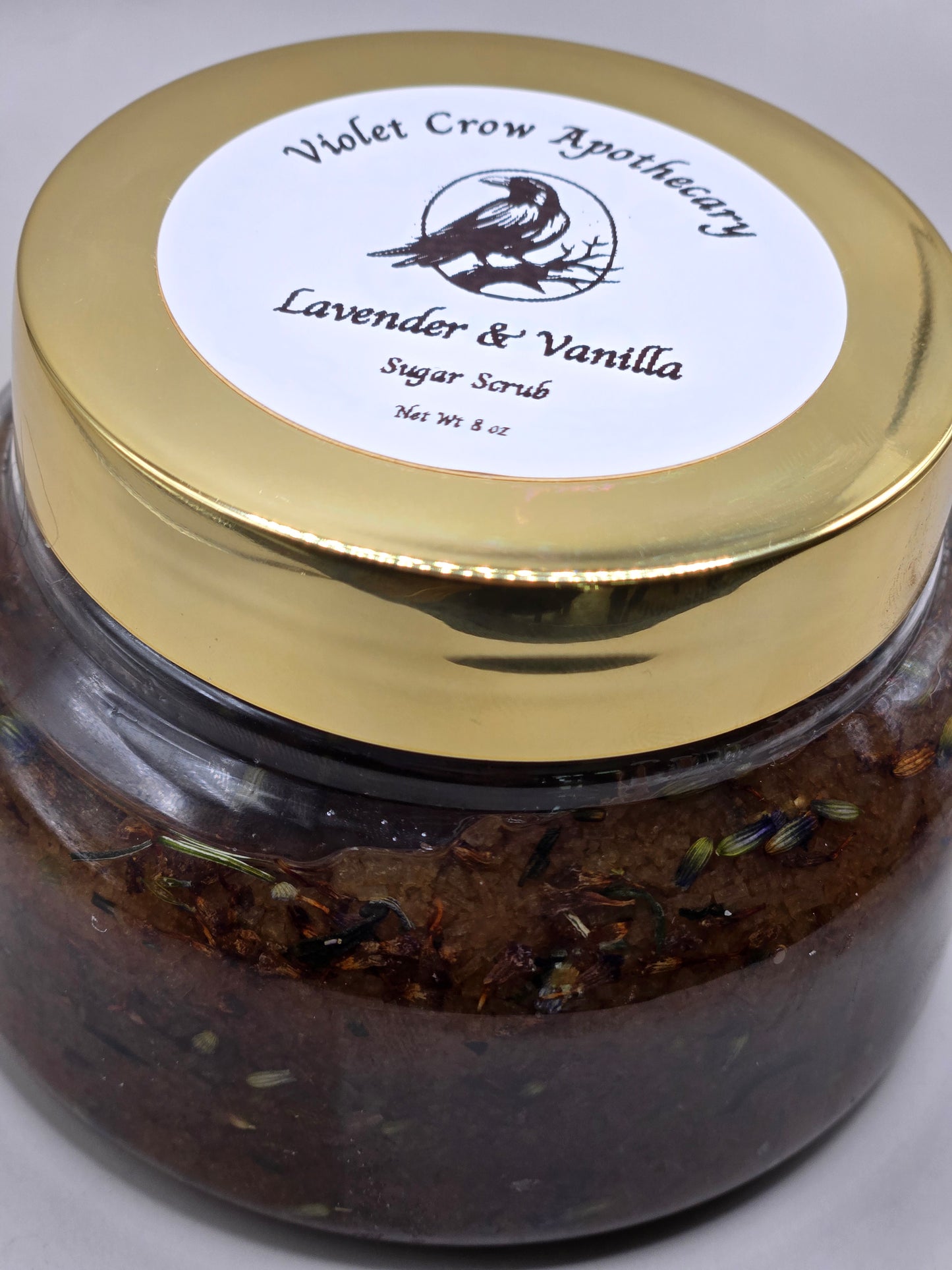 Lavender Vanilla Sugar Scrub – Natural Body Exfoliator with Argan Oil