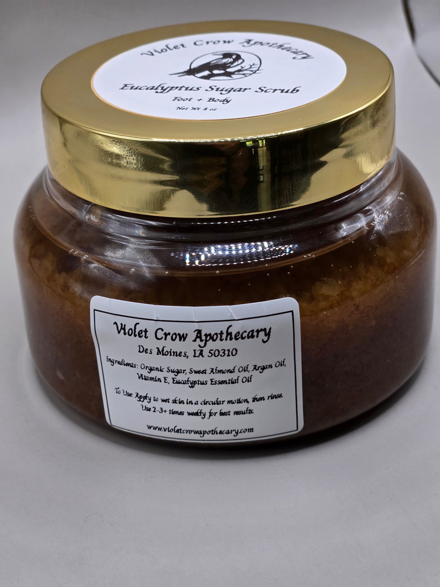 Eucalyptus Sugar Scrub – Natural Exfoliating Body and Foot Scrub