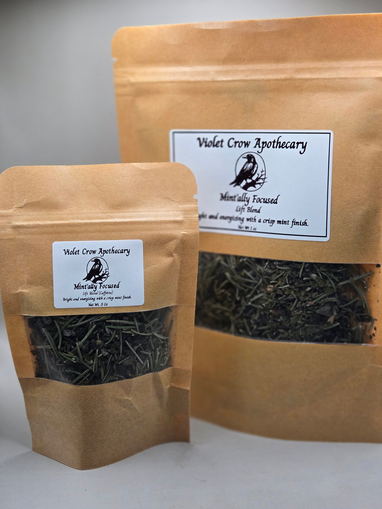 Mintally Focused Herbal Tea – Rosemary Peppermint Clarity Blend (Optional Caffeine-Free)
