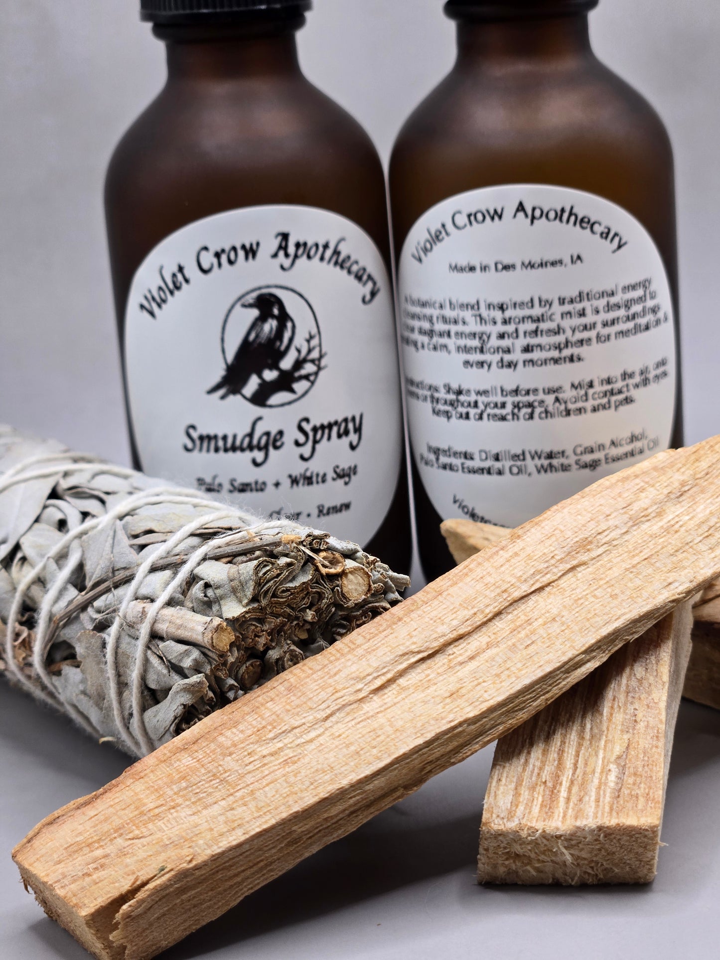 Palo Santo + White Sage Smudge Spray