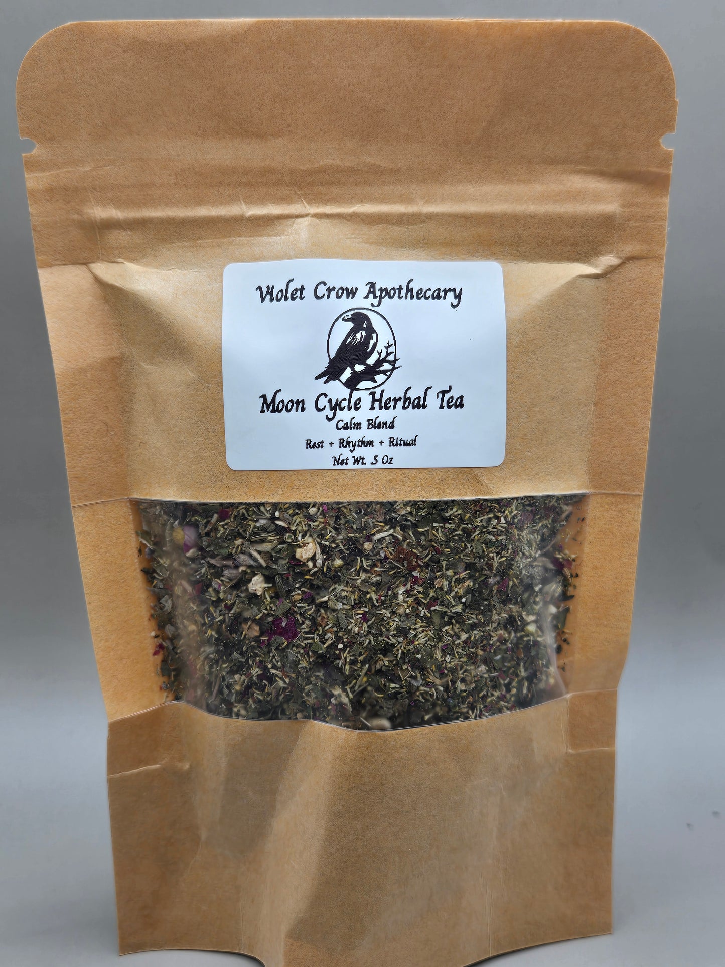 Moon Magic Menstrual Cycle Support Tea – Loose Leaf Herbal Blend with Red Raspberry Leaf | PMS & Hormonal Support