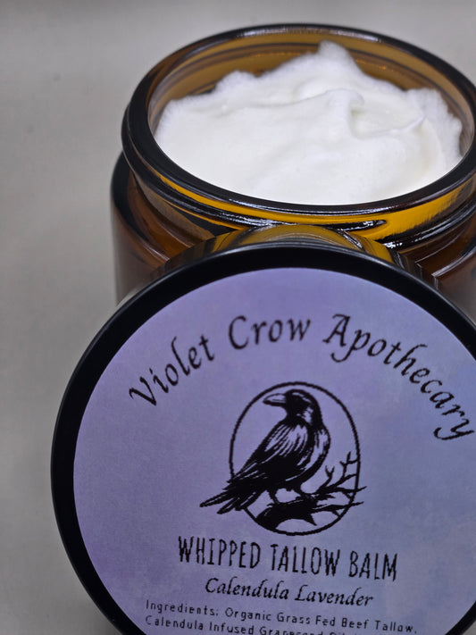 Calendula Whipped Tallow Balm – Grass-Fed Nourishing Face and Body Moisturizer
