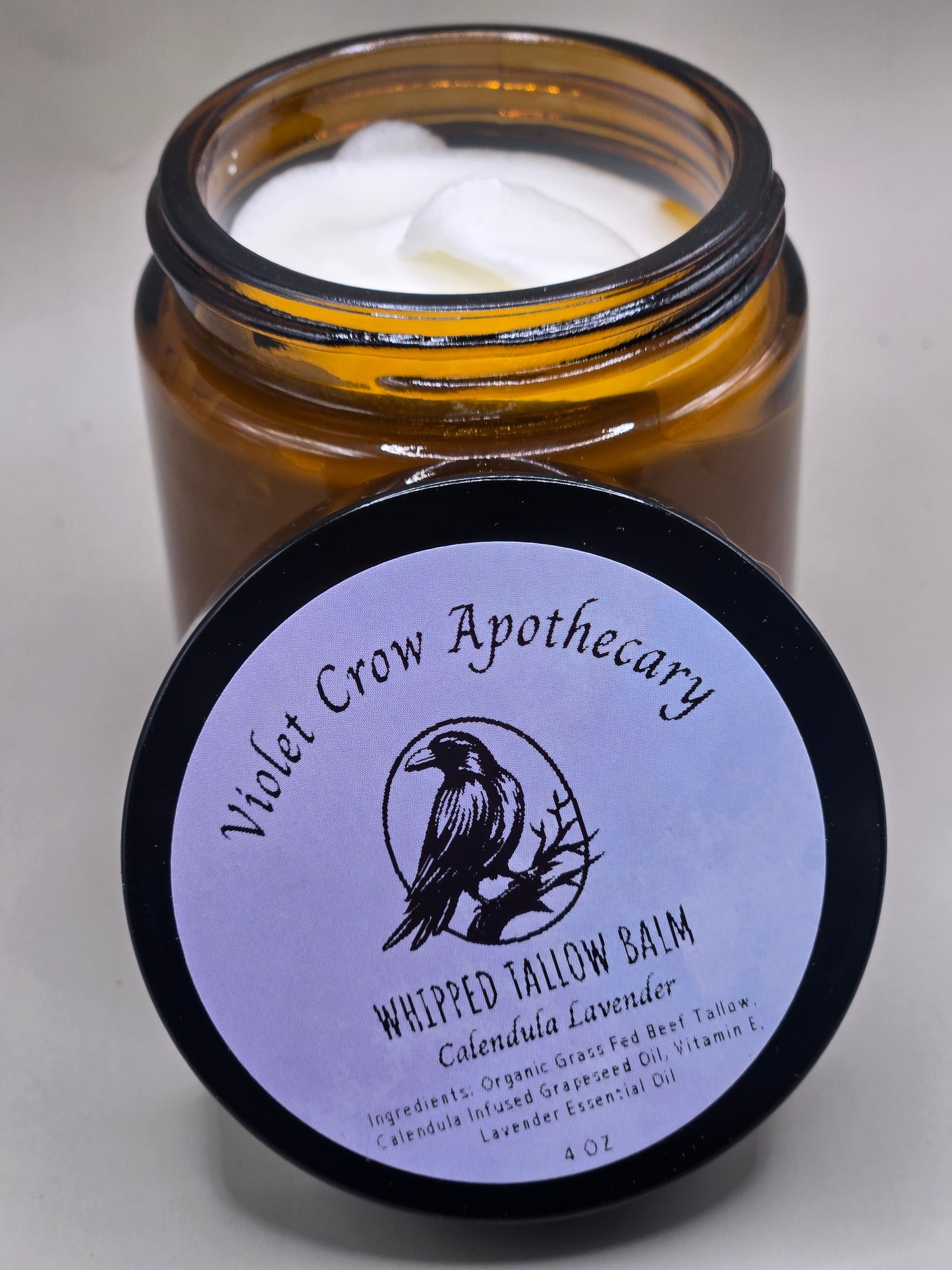 Calendula Whipped Tallow Balm – Grass-Fed Nourishing Face and Body Moisturizer
