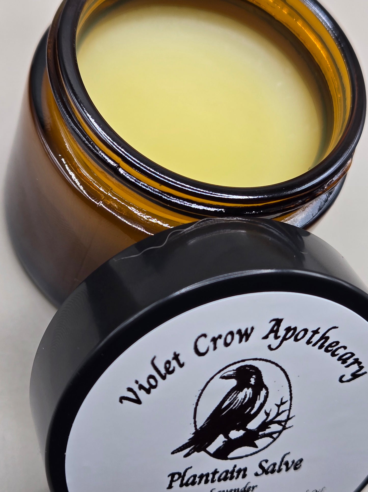 All Natural Plantain Salve: Garden Harvested Plantain with Organic Beeswax