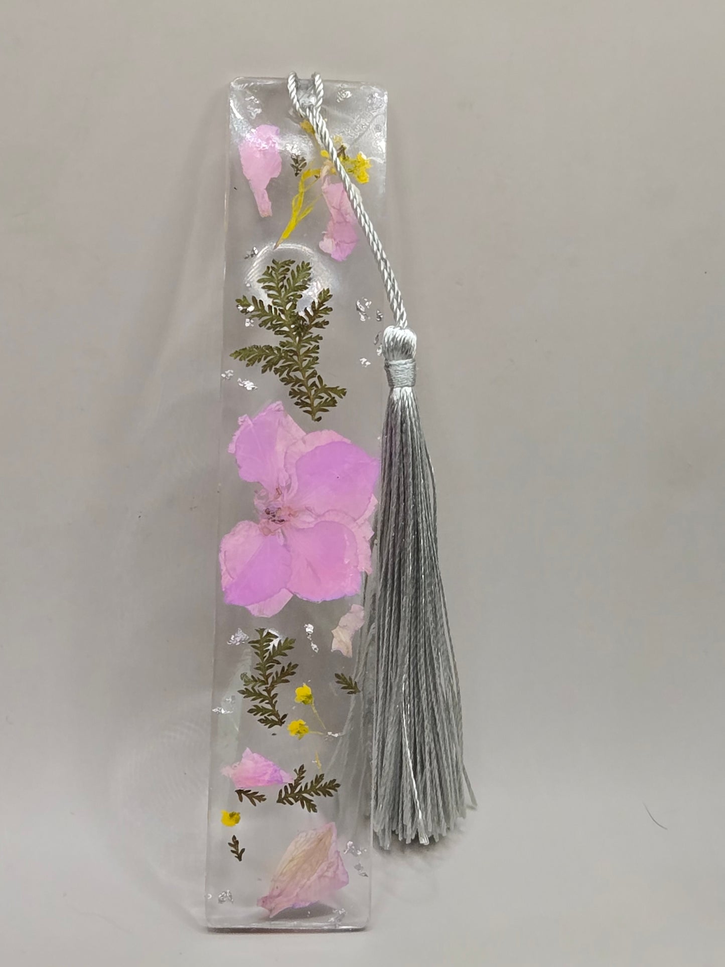 Pressed Flower Resin Bookmark – Handmade Botanical Gift