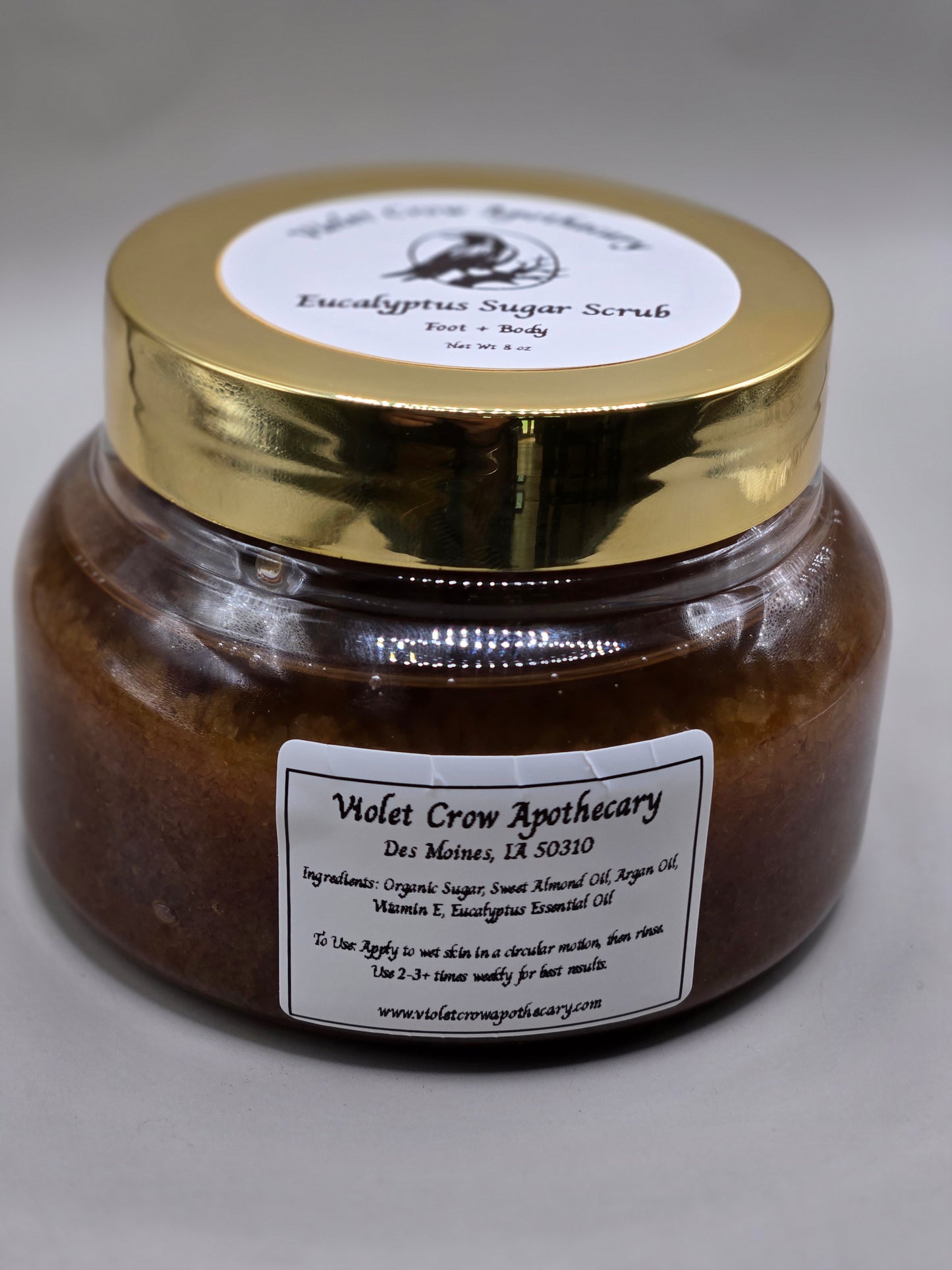 Eucalyptus Sugar Scrub – Natural Exfoliating Body and Foot Scrub