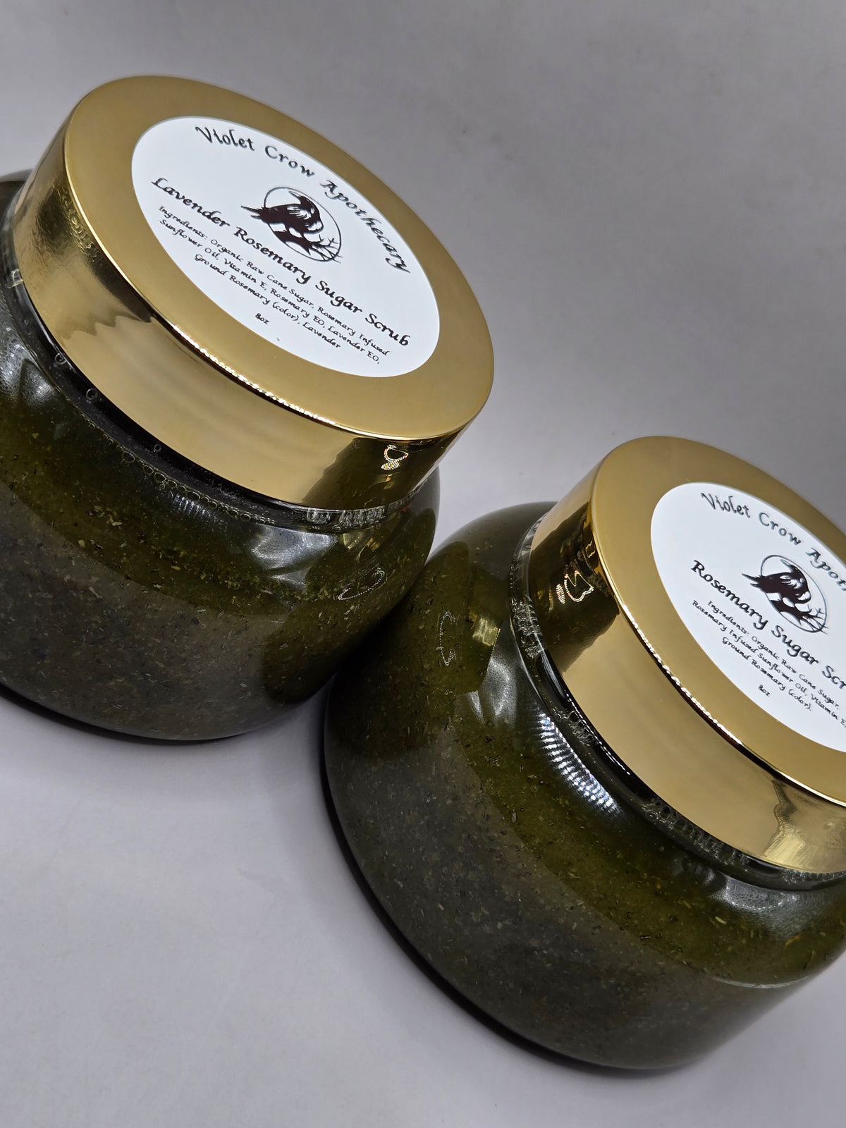 Rosemary Body Scrub – All-Natural Sugar Exfoliant | Hydrating & Nourishing Botanical Skin Polish