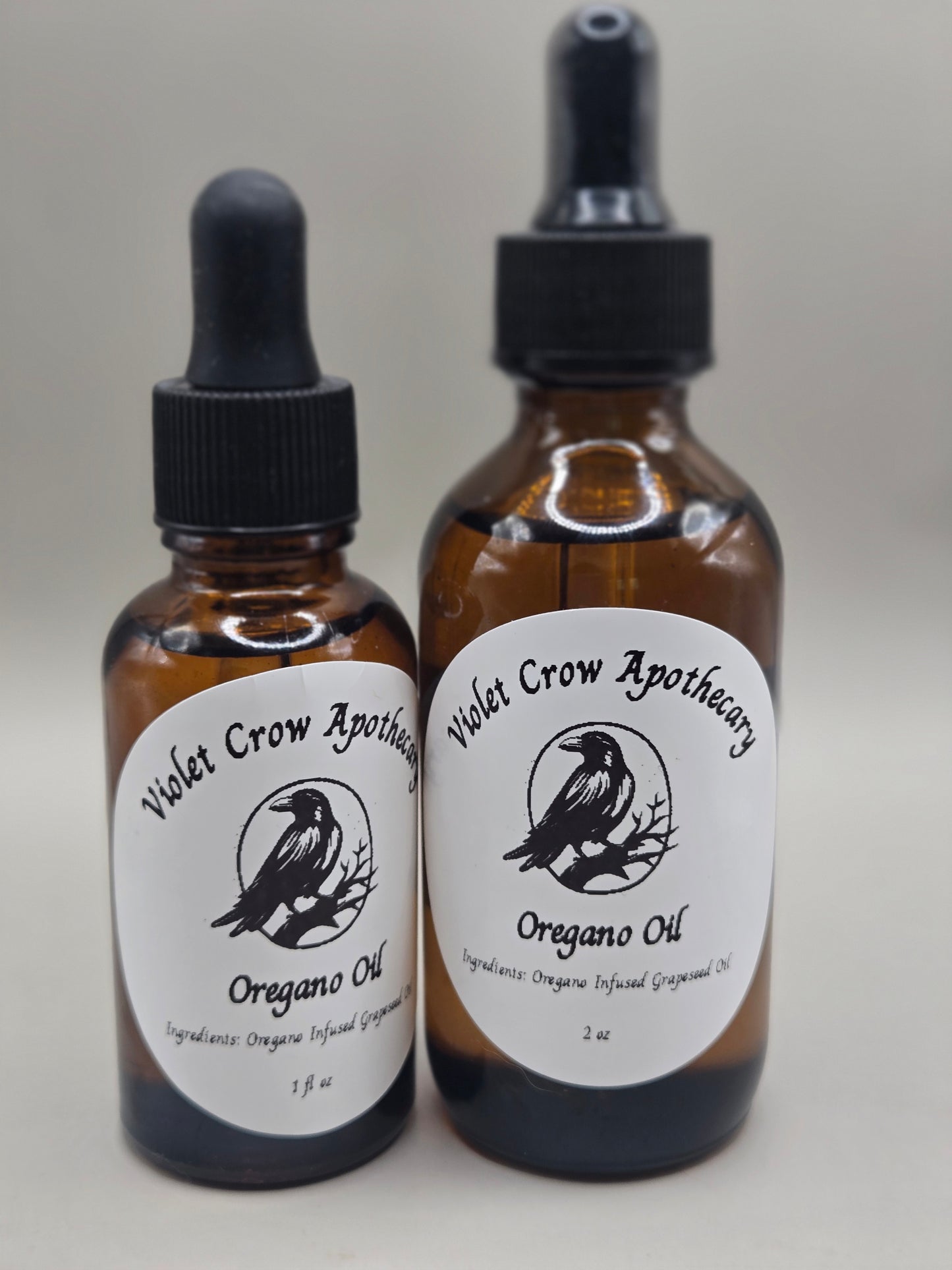 Oregano-Infused Grapeseed Oil, Homegrown Herbal Extract, Natural Skin & Wellness Oil