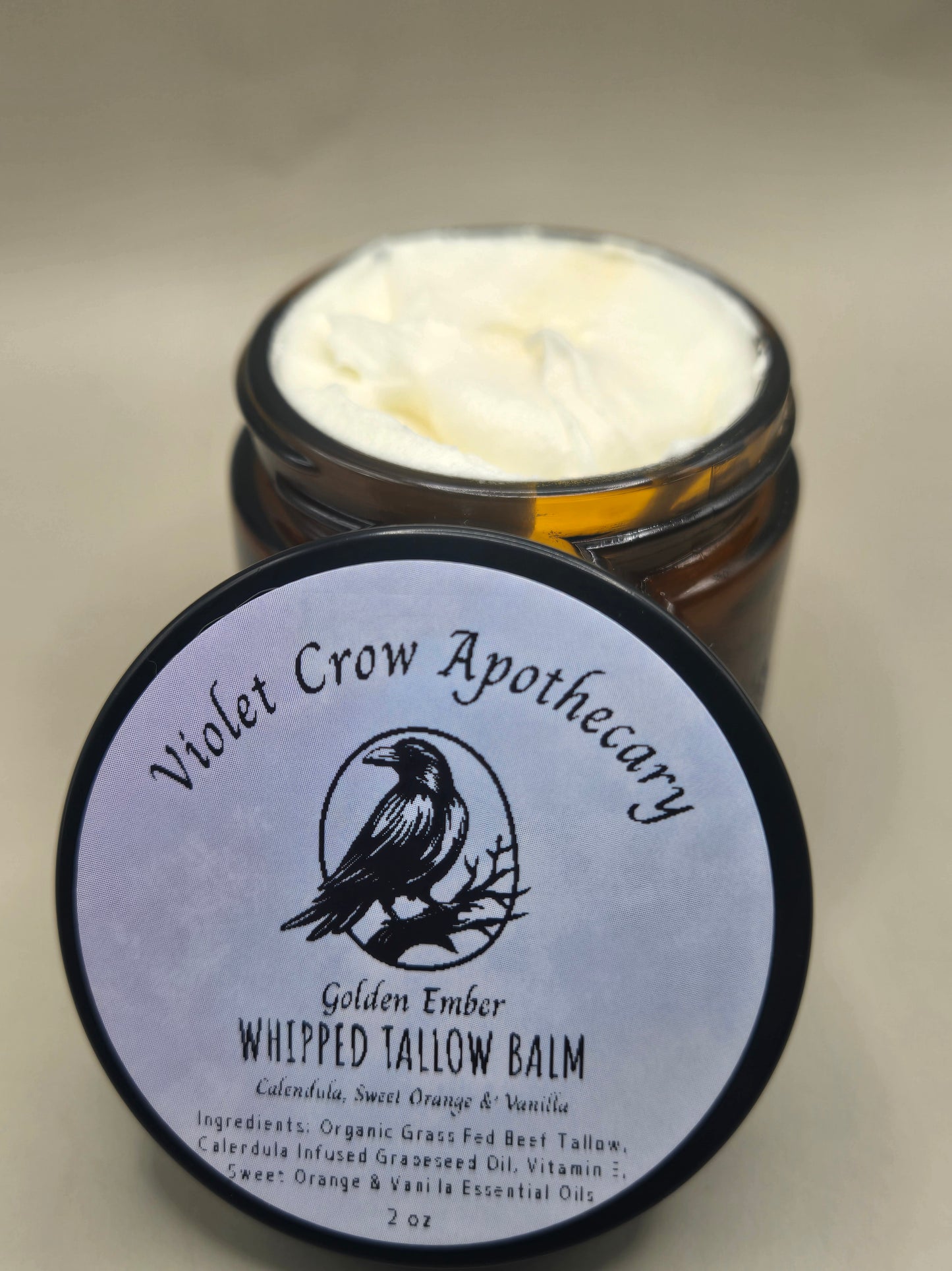 Calendula Whipped Tallow Balm – Grass-Fed Nourishing Face and Body Moisturizer