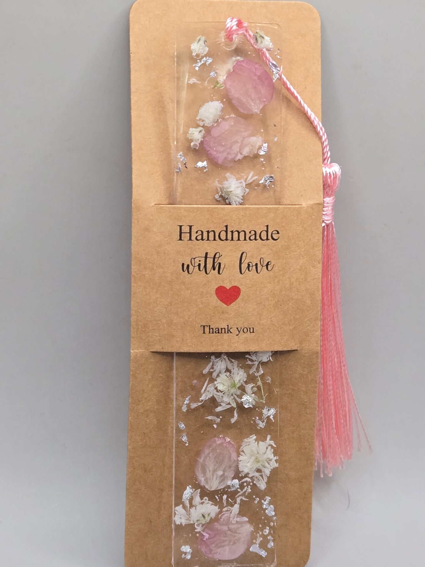 Pressed Flower Resin Bookmark – Handmade Botanical Gift